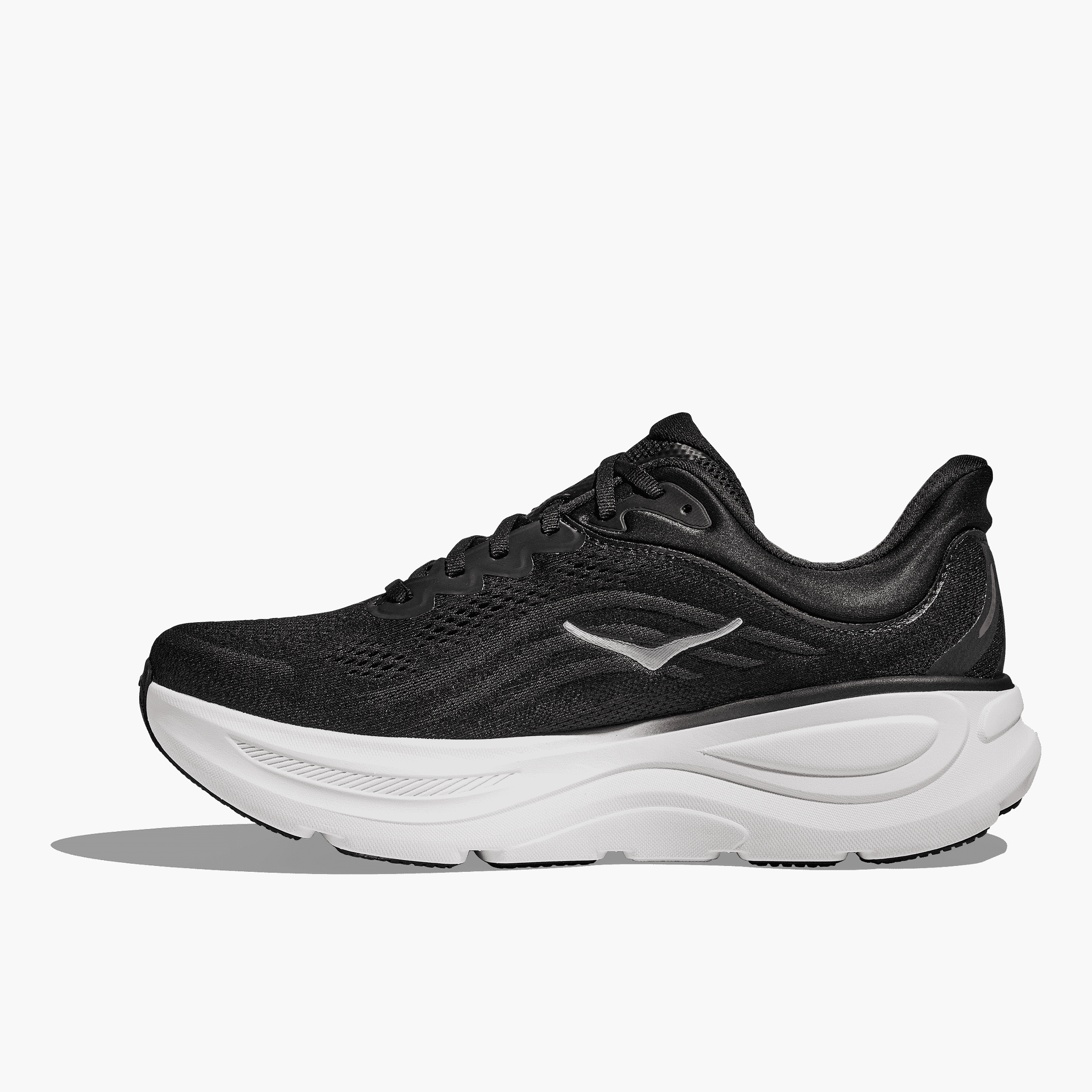 Medial angle shot of Men's Bondi 9 in Black  /  Vermillion