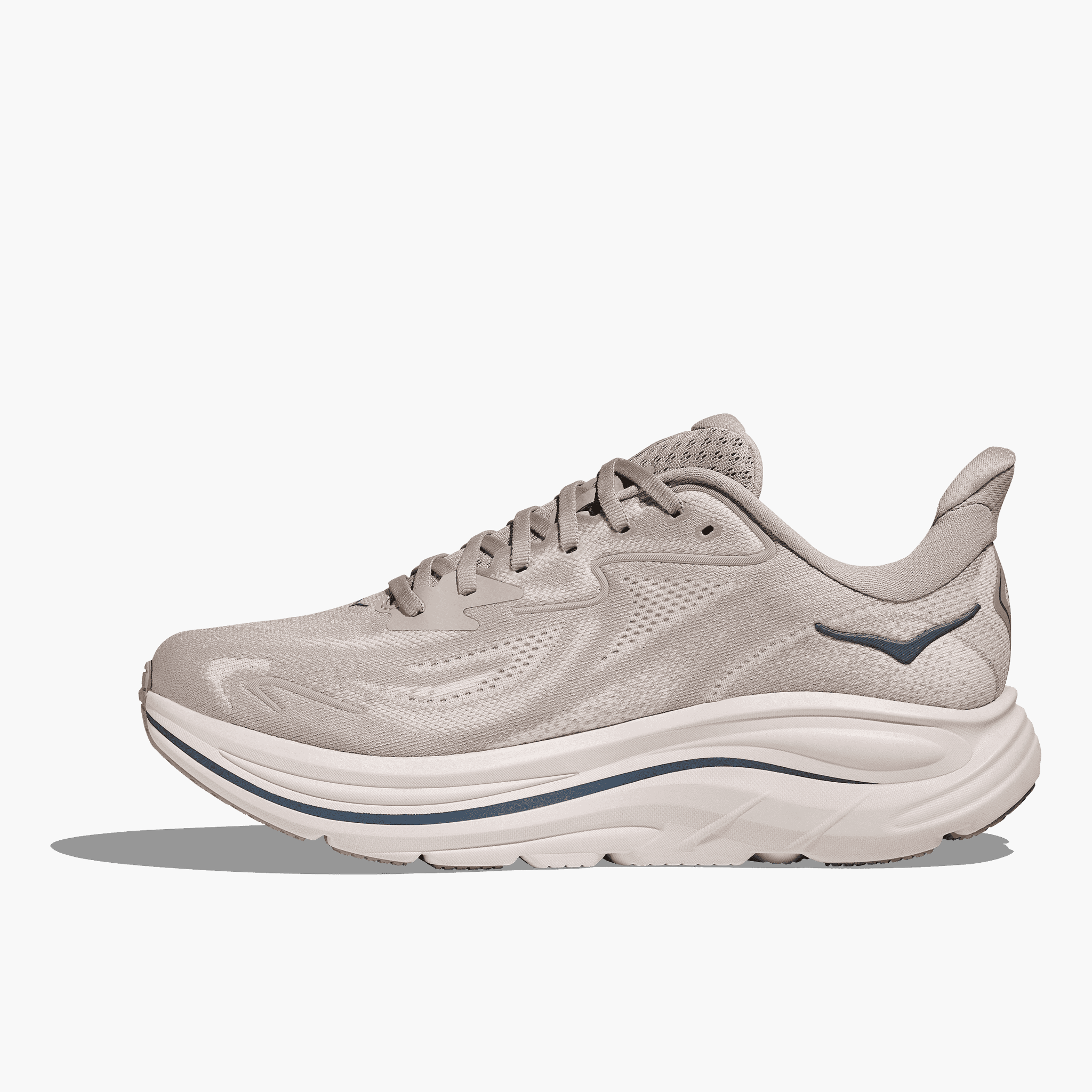 Medial angle shot of Men's Clifton 10 in Putty  /  Grout