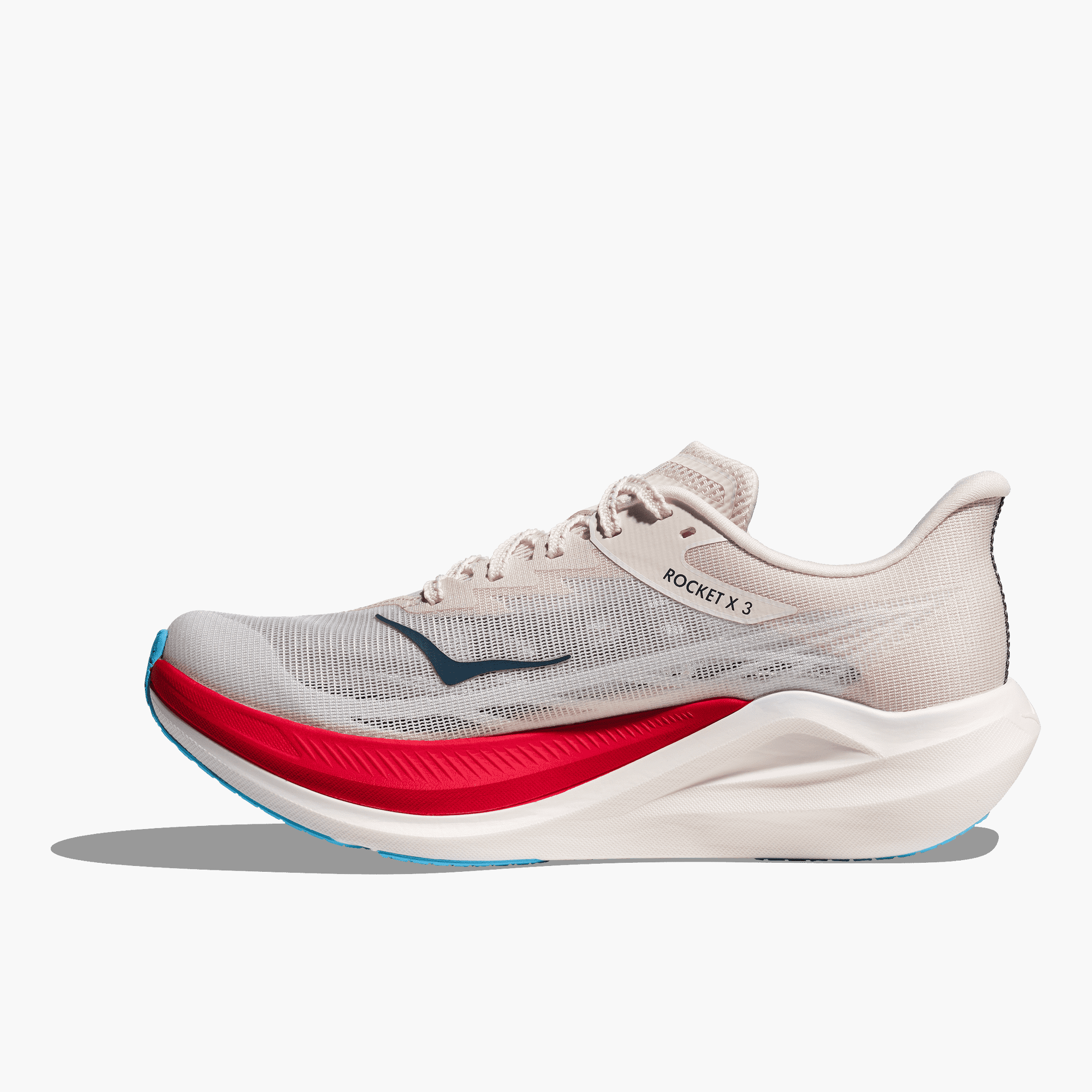 Medial angle shot of All Gender Rocket X 3 in Alabaster  /  Frost