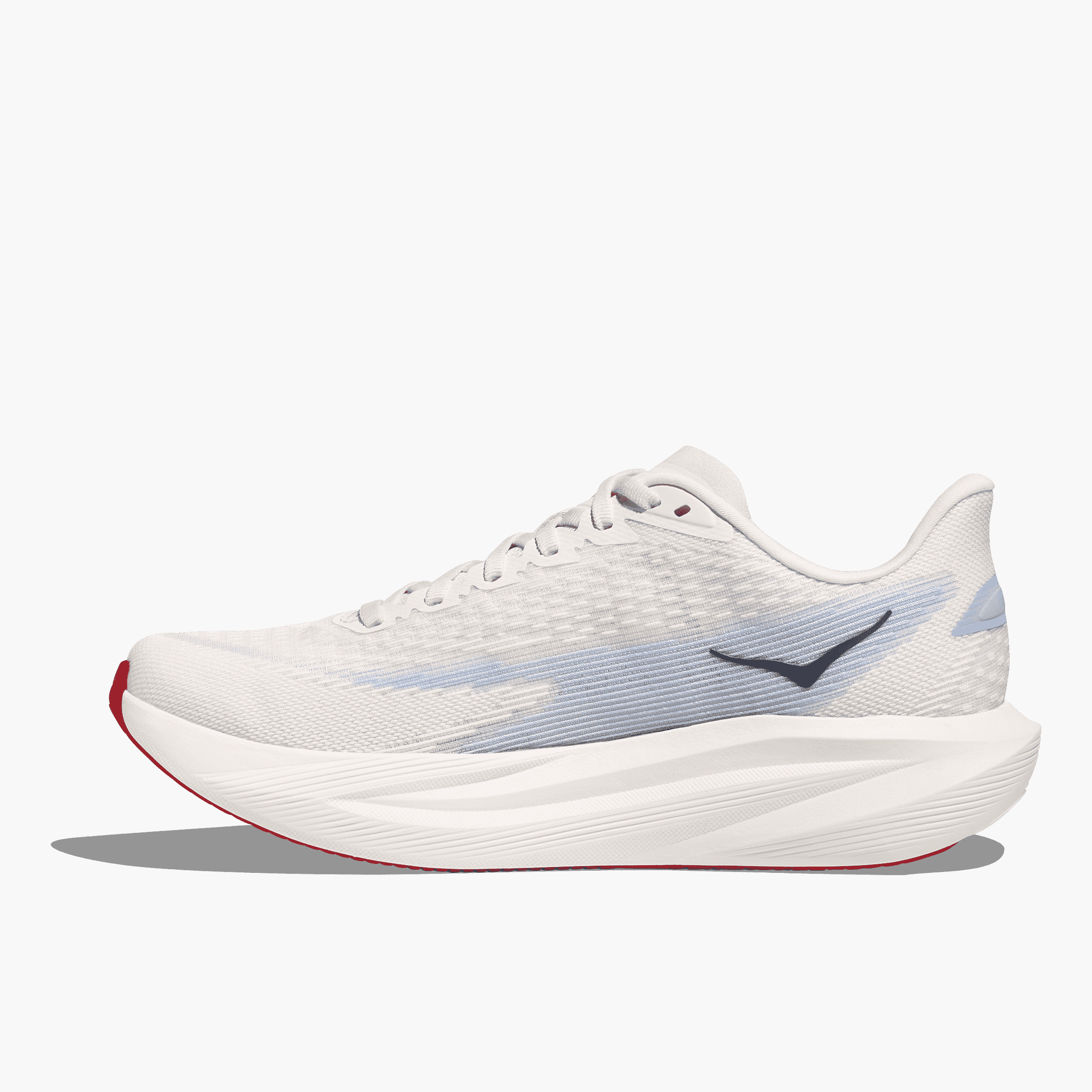 Medial angle shot of Women's Mach 7 in Alabaster  /  Soaring Blue