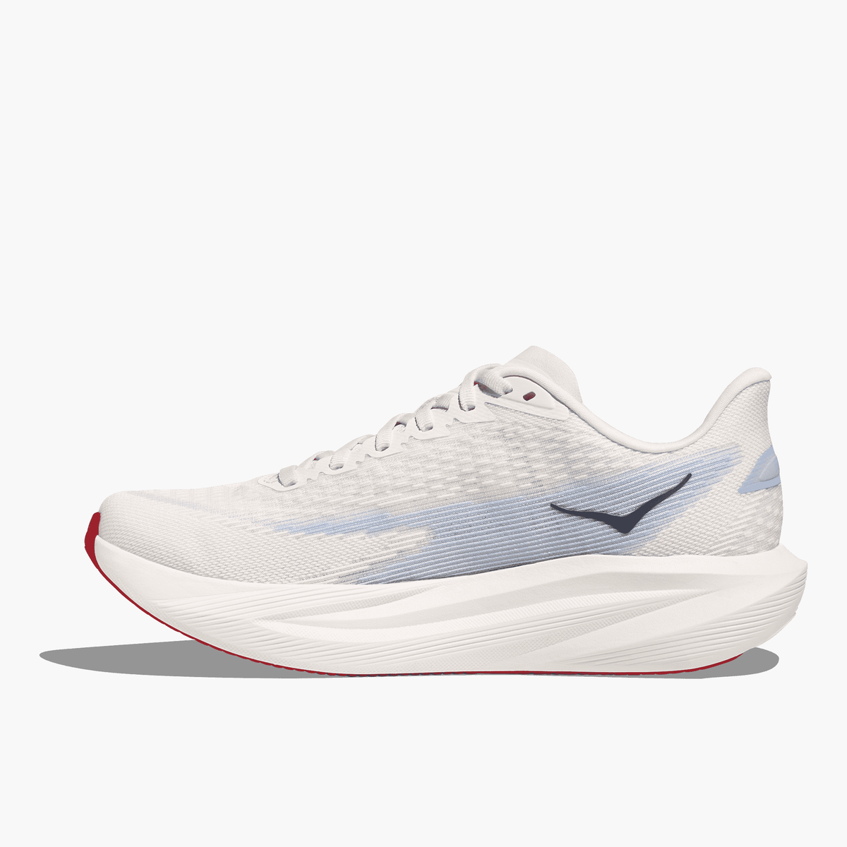 Medial angle shot of Women's Mach 7 in Alabaster  /  Soaring Blue