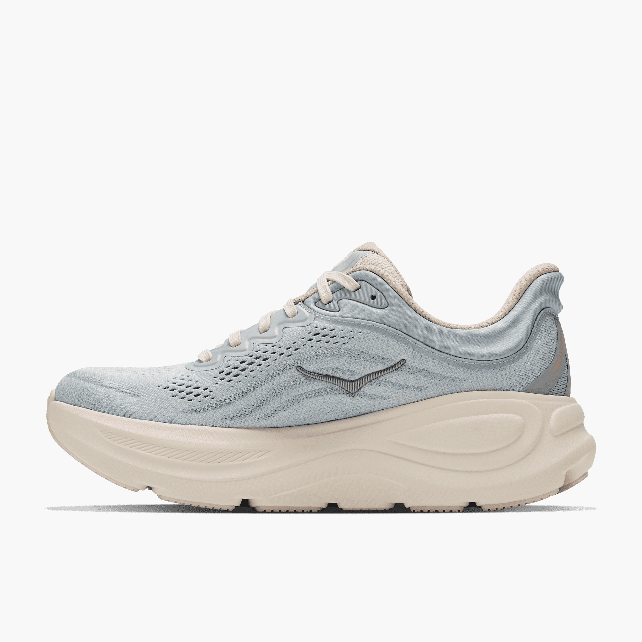 Medial angle shot of Women's Bondi 9 in Alabaster  /  Mineral Blue