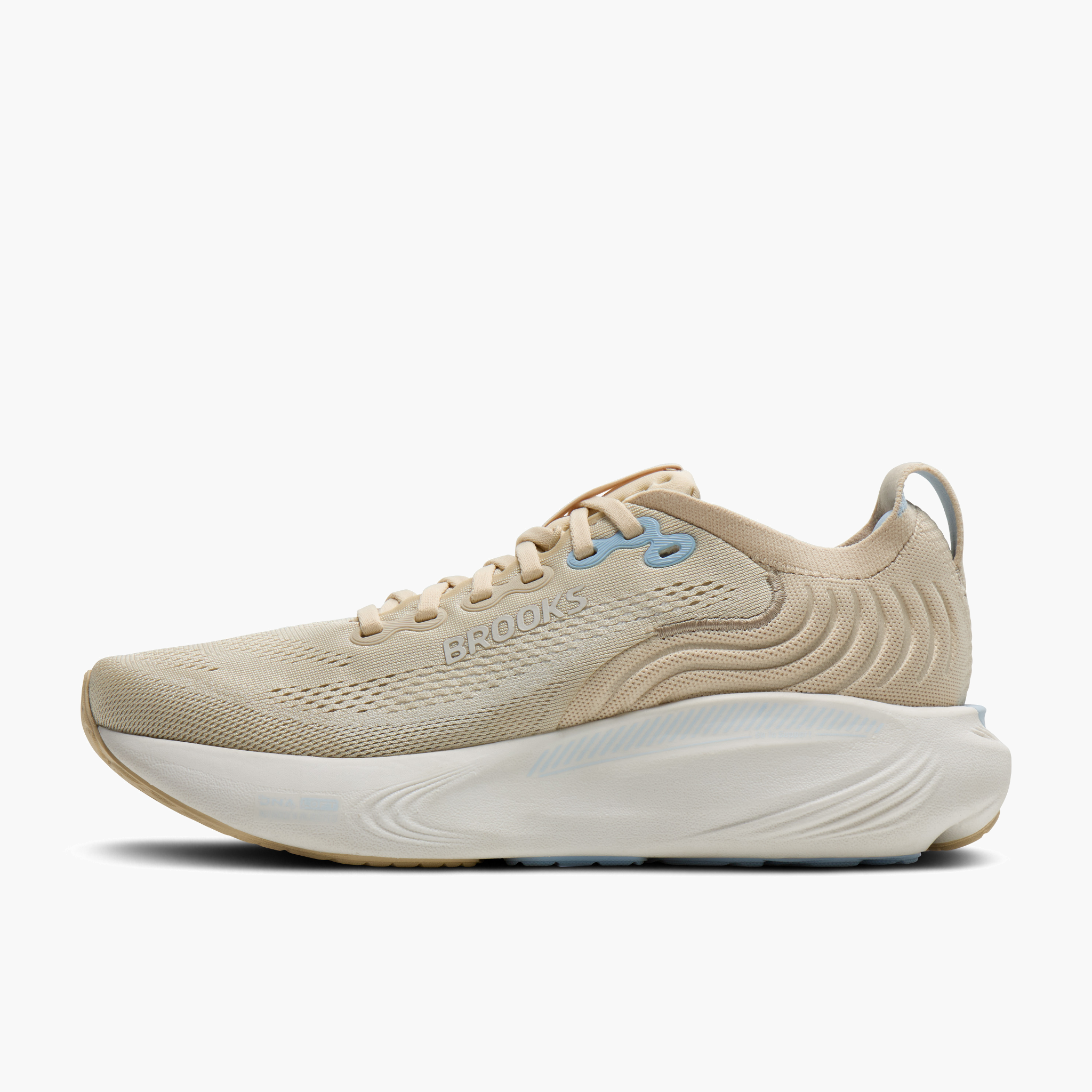 Medial angle shot of Women's Adrenaline GTS 25 in Sand / Coconut / Skyway