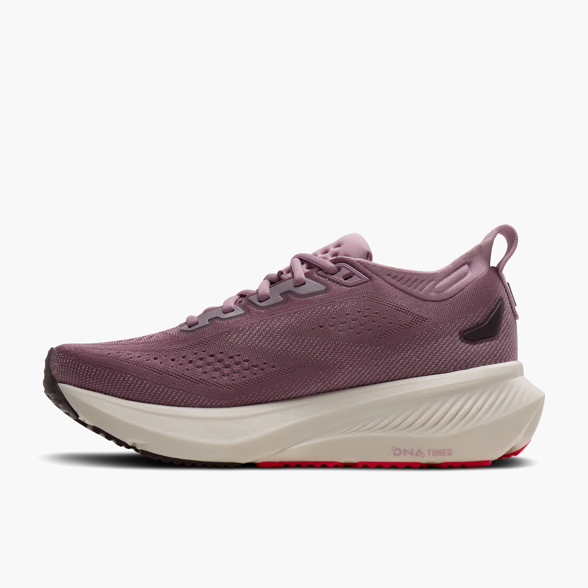 Medial angle shot of Women's Glycerin 23 in Elderberry / Peppercorn / Clear