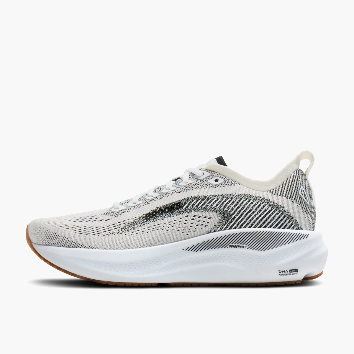 Medial angle shot of Women's Adrenaline GTS 26 in White / Black / Gum