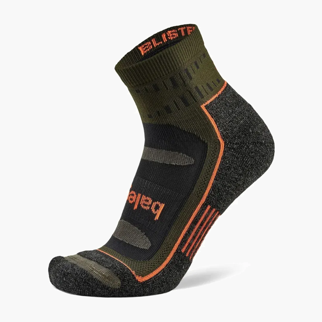 Blister Resist Quarter Socks in Green Pepper - 2