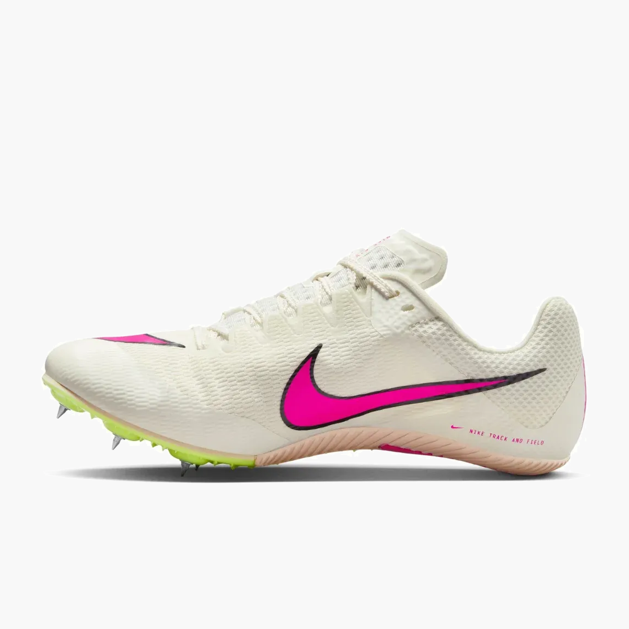 All Gender Zoom Rival Sprint in Sail / Fierce Pink-LT Lemon Twist - 2