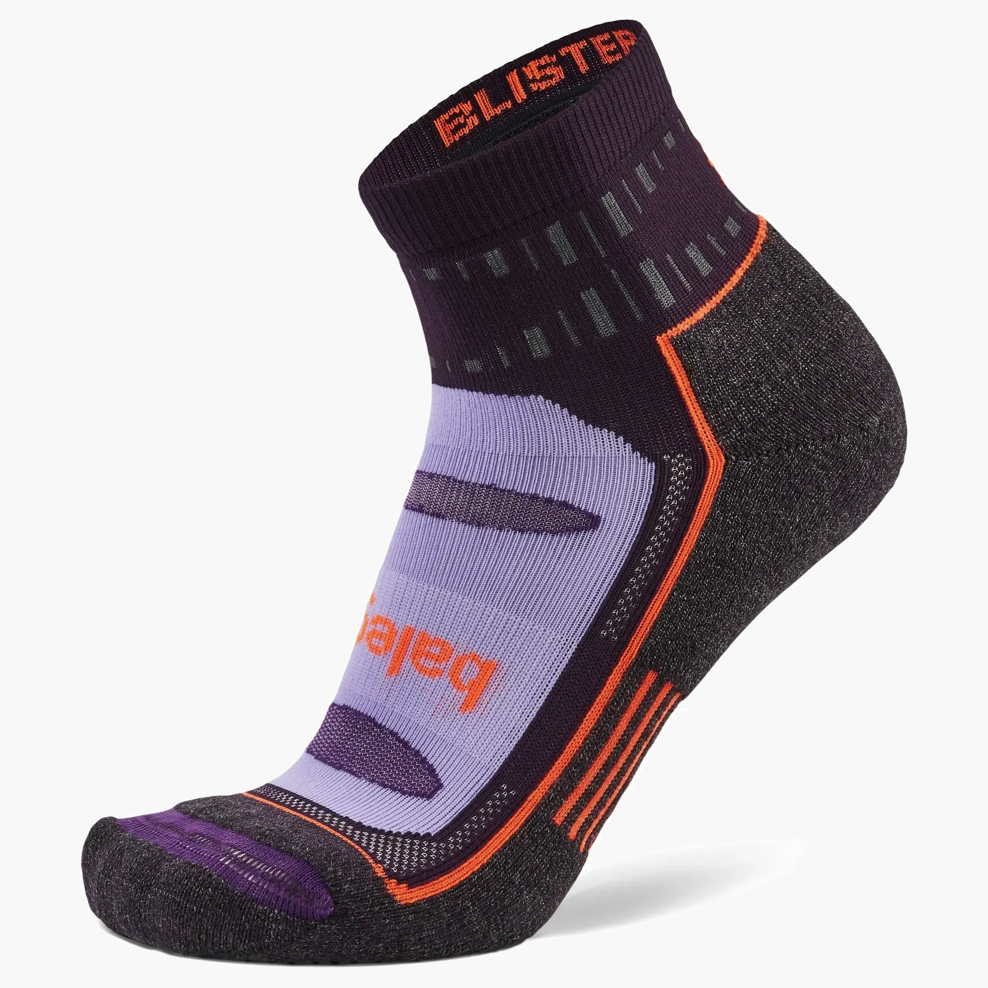 Blister Resist Quarter Socks in Plum - 2