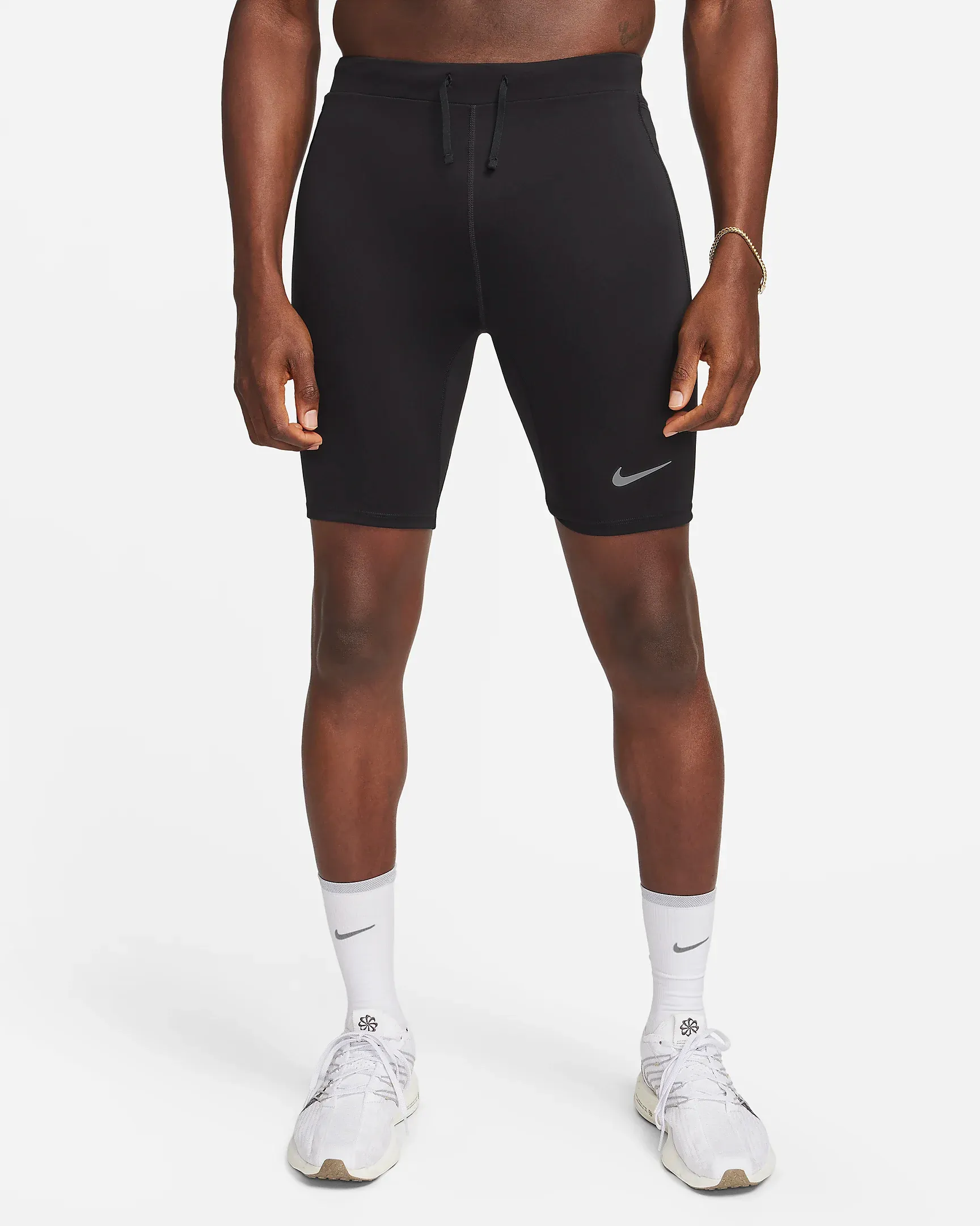 Men s Fast Half Tights in Black - 2