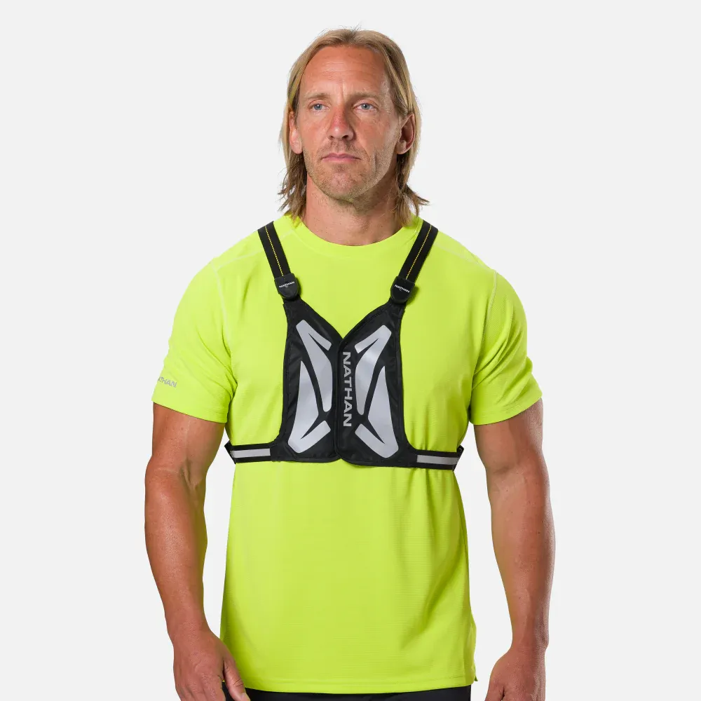 Laser Light Web Vest in Black/High Vis Yellow - 1