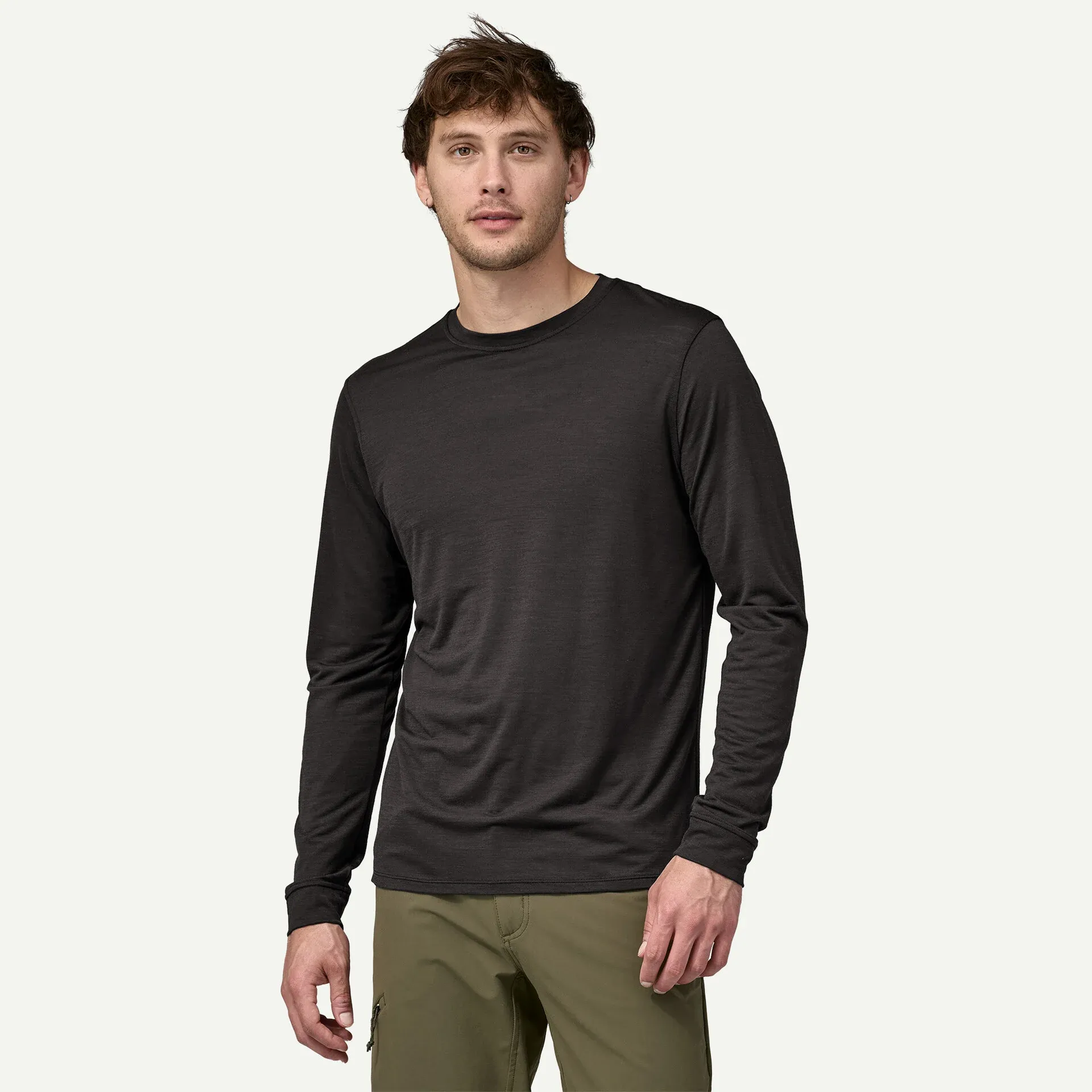 Men s Capilene Cool Merino Long Sleeve in Black - 2