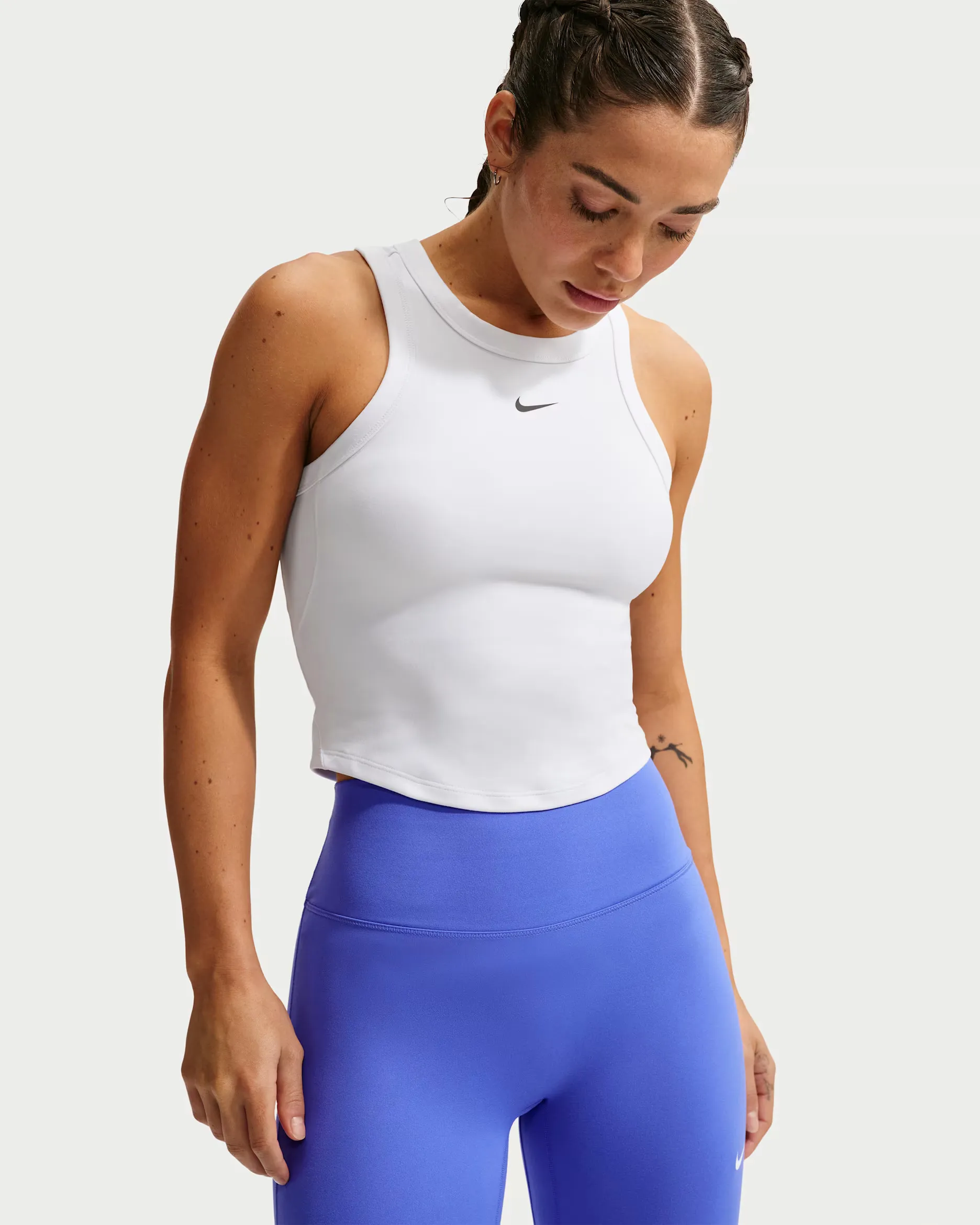 Women s One Fitted Tank Top in White - 2
