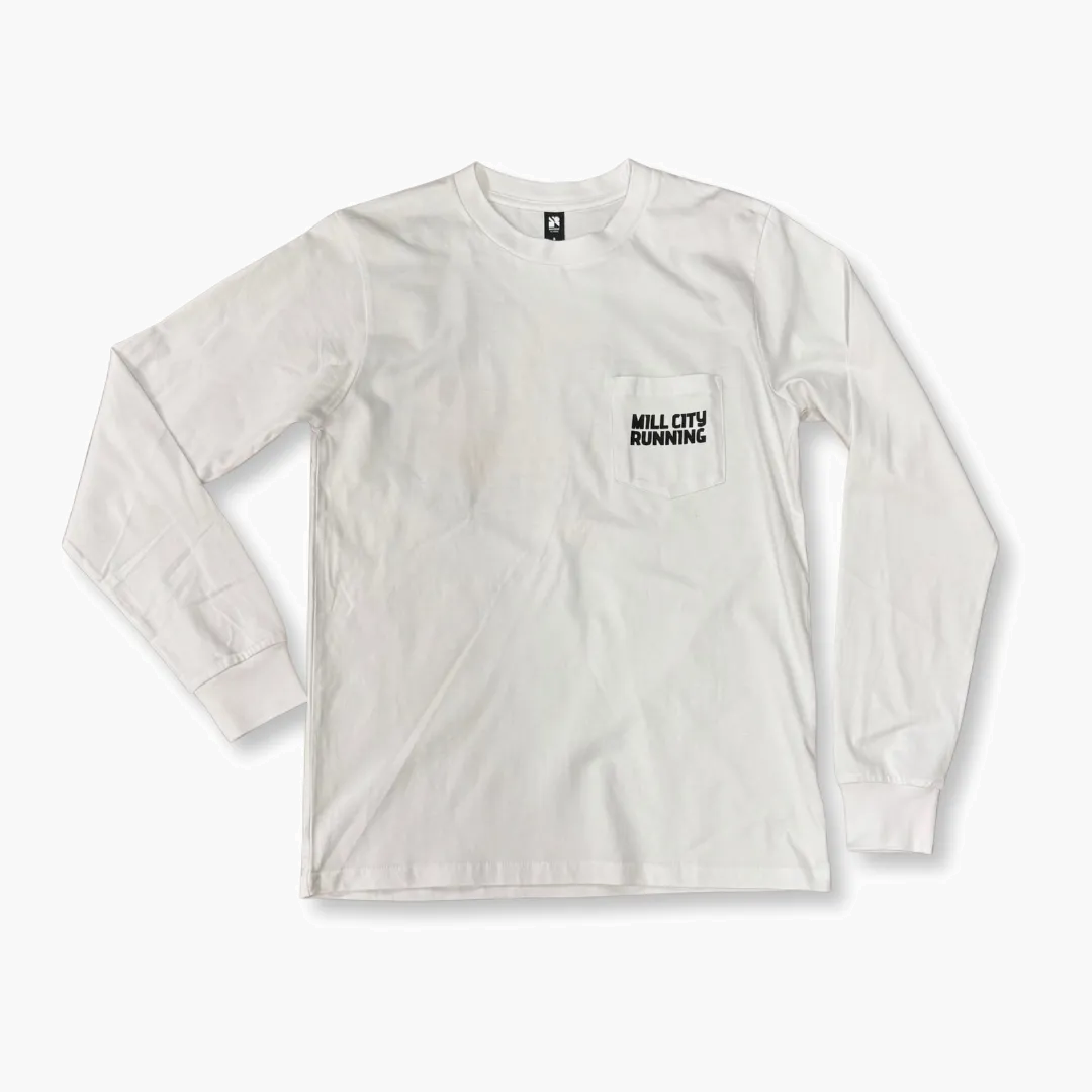 All Gender Saint Paul Heart Long Sleeve in White - 2
