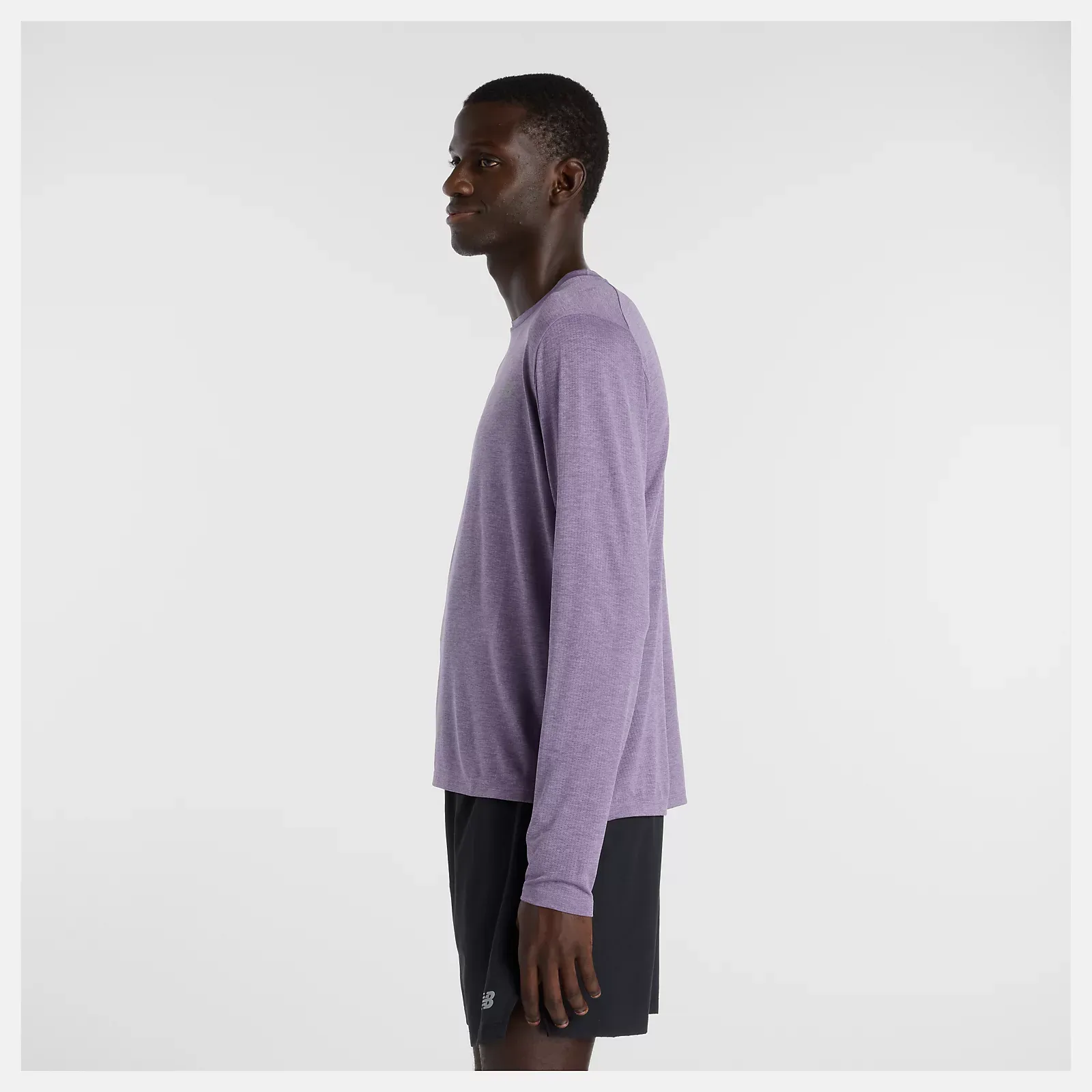 Men s RC Essential Long Sleeve in Candied Violet Heather (MCR) - 2