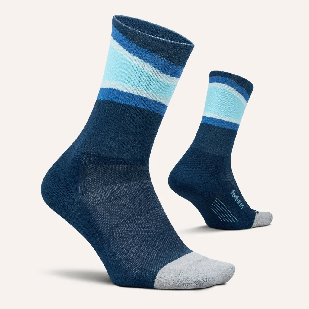 Elite Light Cushion Mini Crew Socks in Blue Bounce - 2
