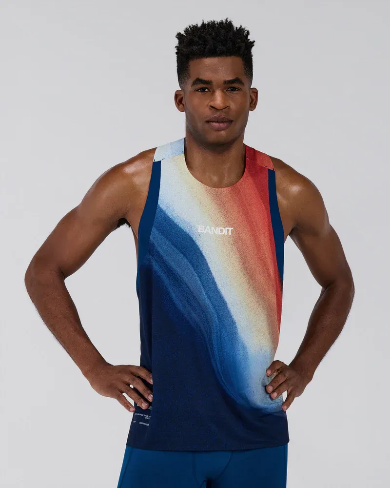Men s Specter Race Singlet in Thermal Field Rusted Apricot - 2