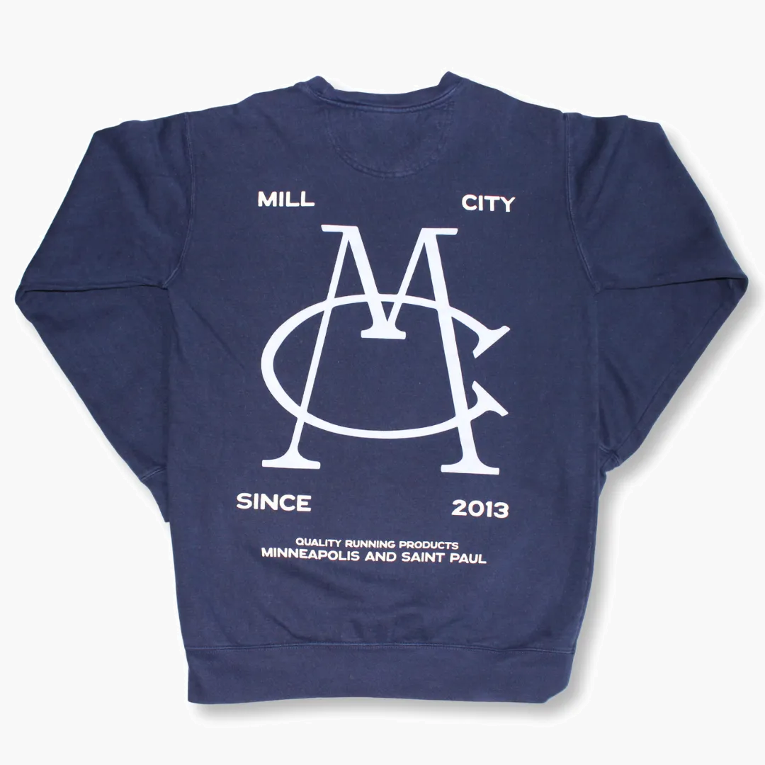 All Gender MCR Monogram Crewneck in True Navy (MCR) - 2