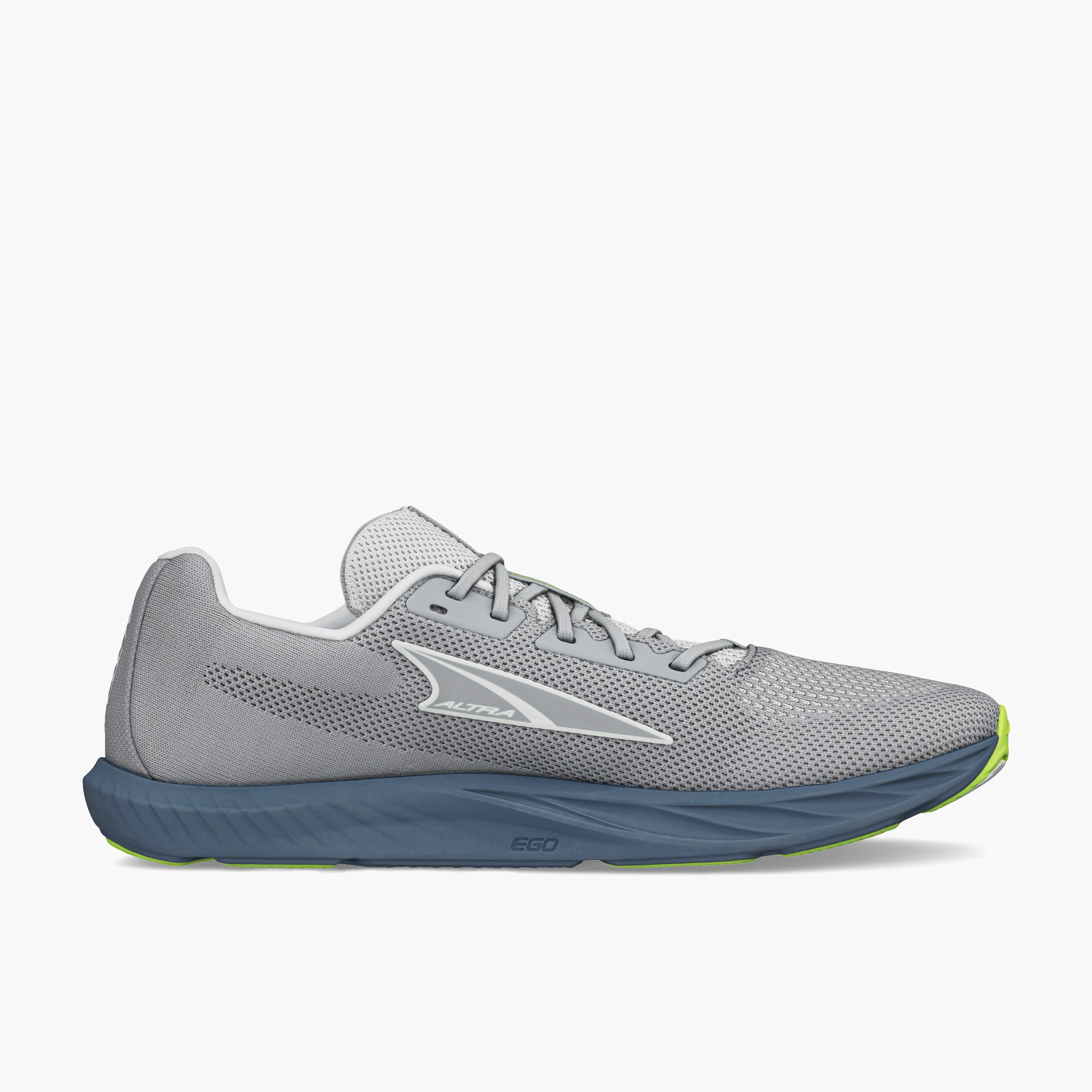 Medial angle shot of Men's Escalante 4 in Gray / Lime