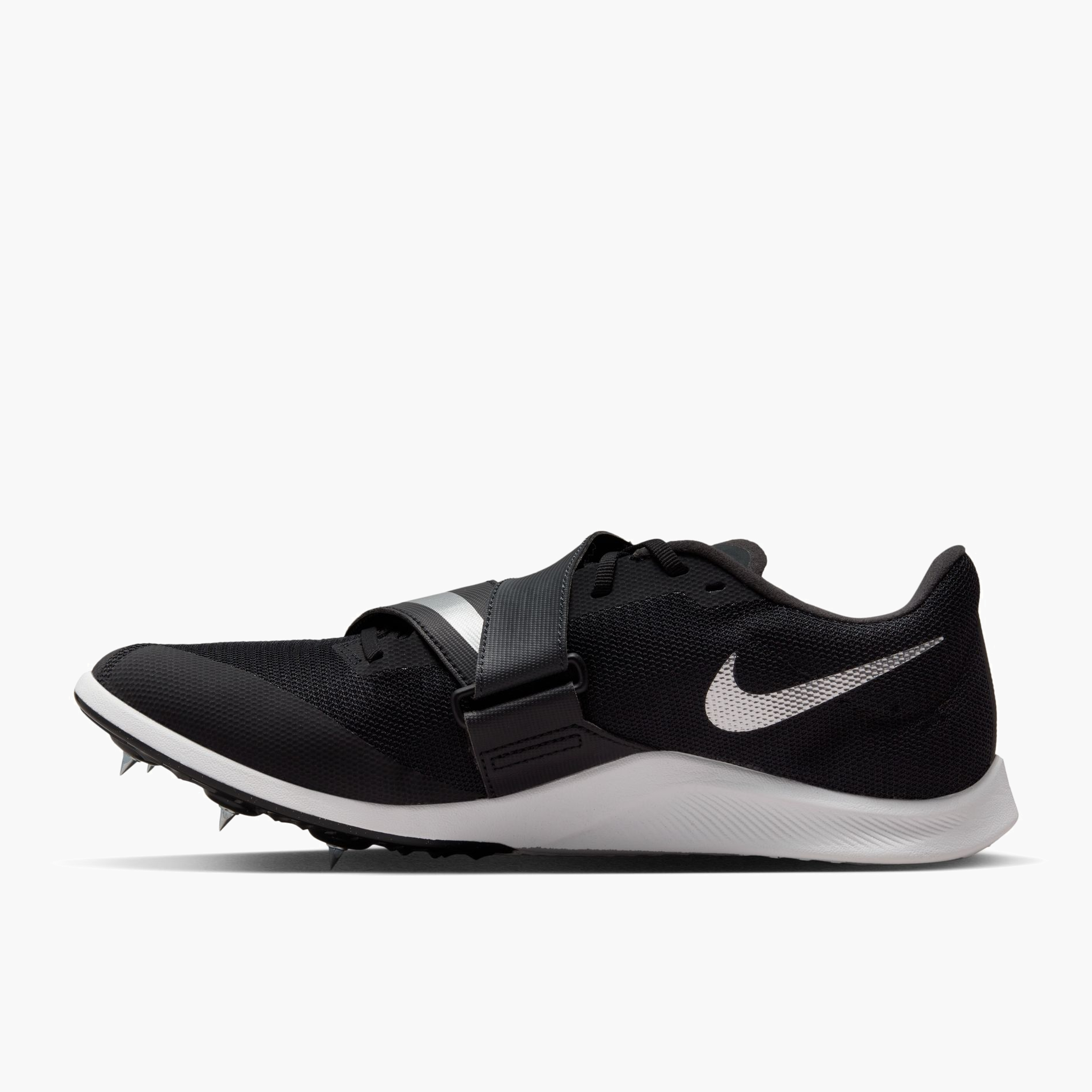 Medial angle shot of All Gender Rival Jump in Black / Metallic Silver-dk Smoke Grey