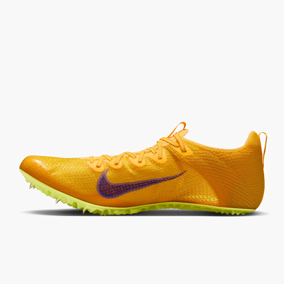 Medial angle shot of All Gender Superfly Elite 2 in Citron Pulse / Volt Ice-Laser Orange-Indigo Burst