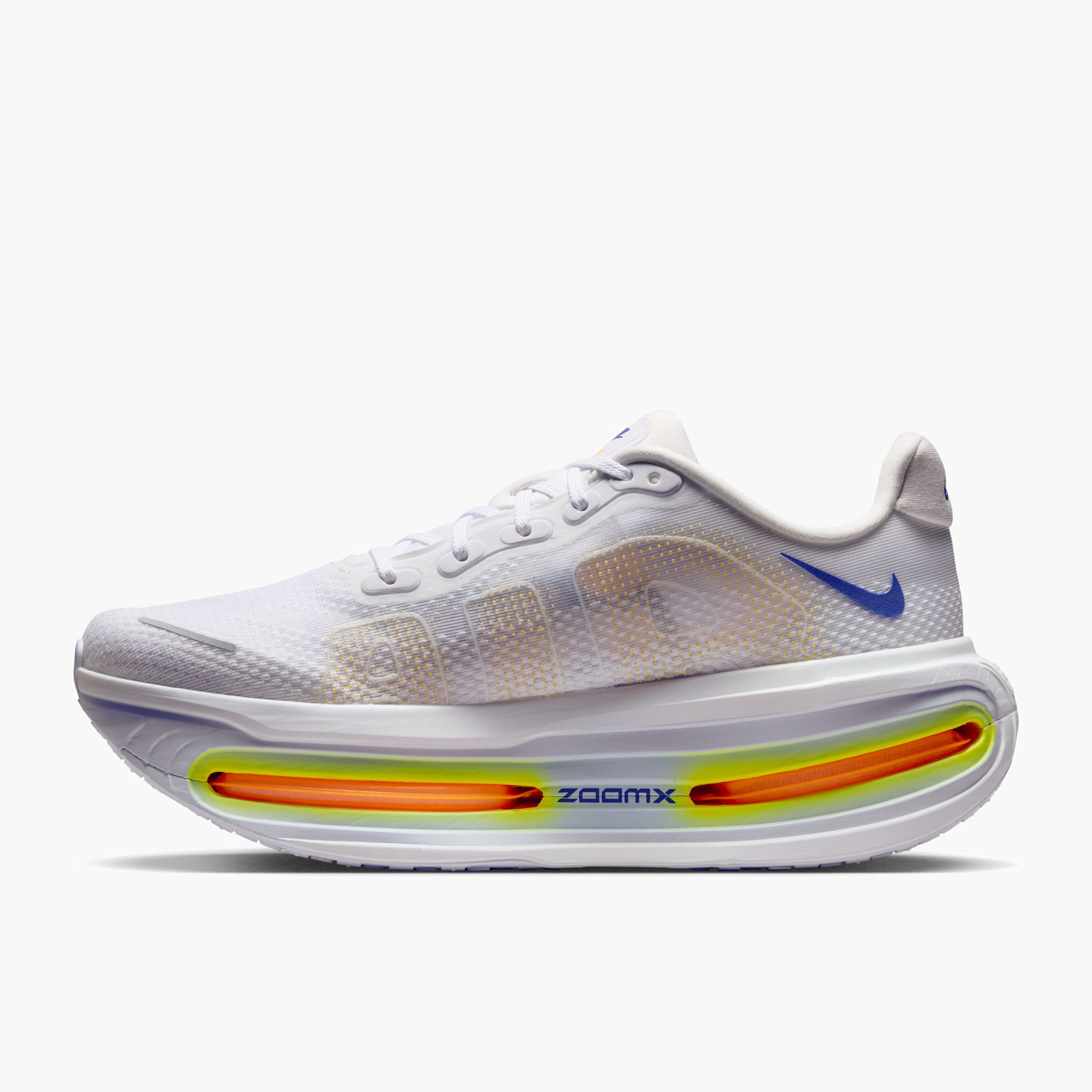 Medial angle shot of Men's Vomero Premium in White / Lapis-Total Orange-Laser Orange