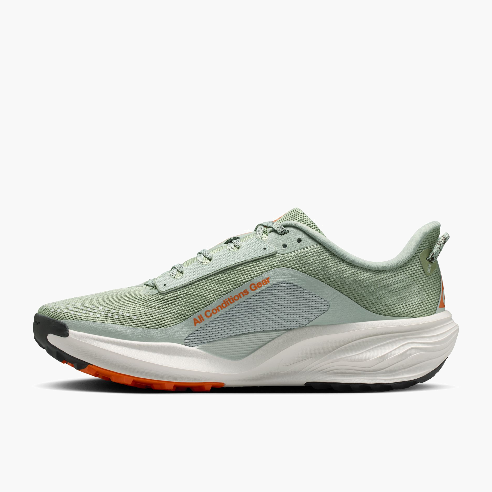 Medial angle shot of Men's ACG Pegasus in Jade Horizon / Phantom-Light Silver