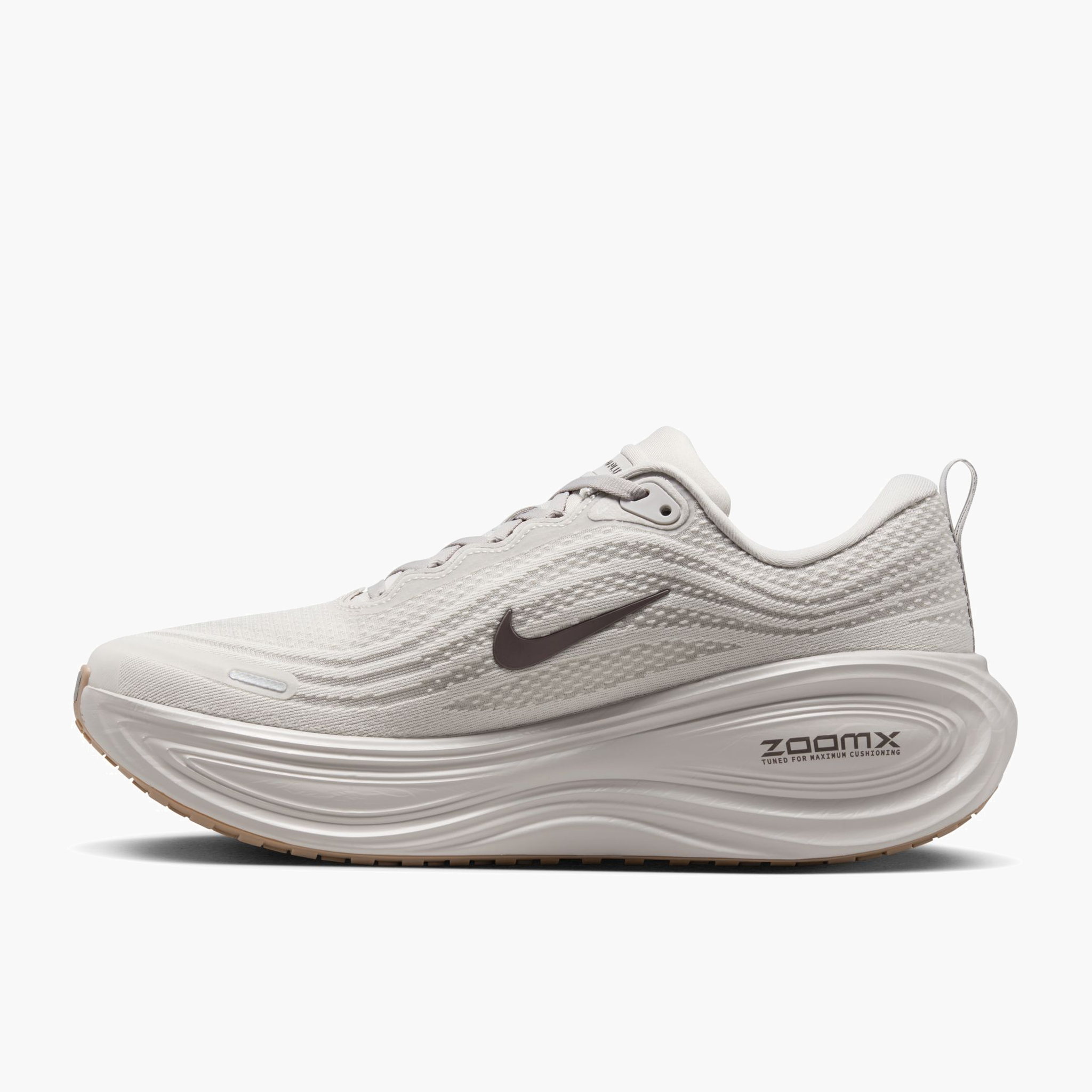 Medial angle shot of Men's Vomero Plus in College Grey / Medium Ash-Lt Iron Ore