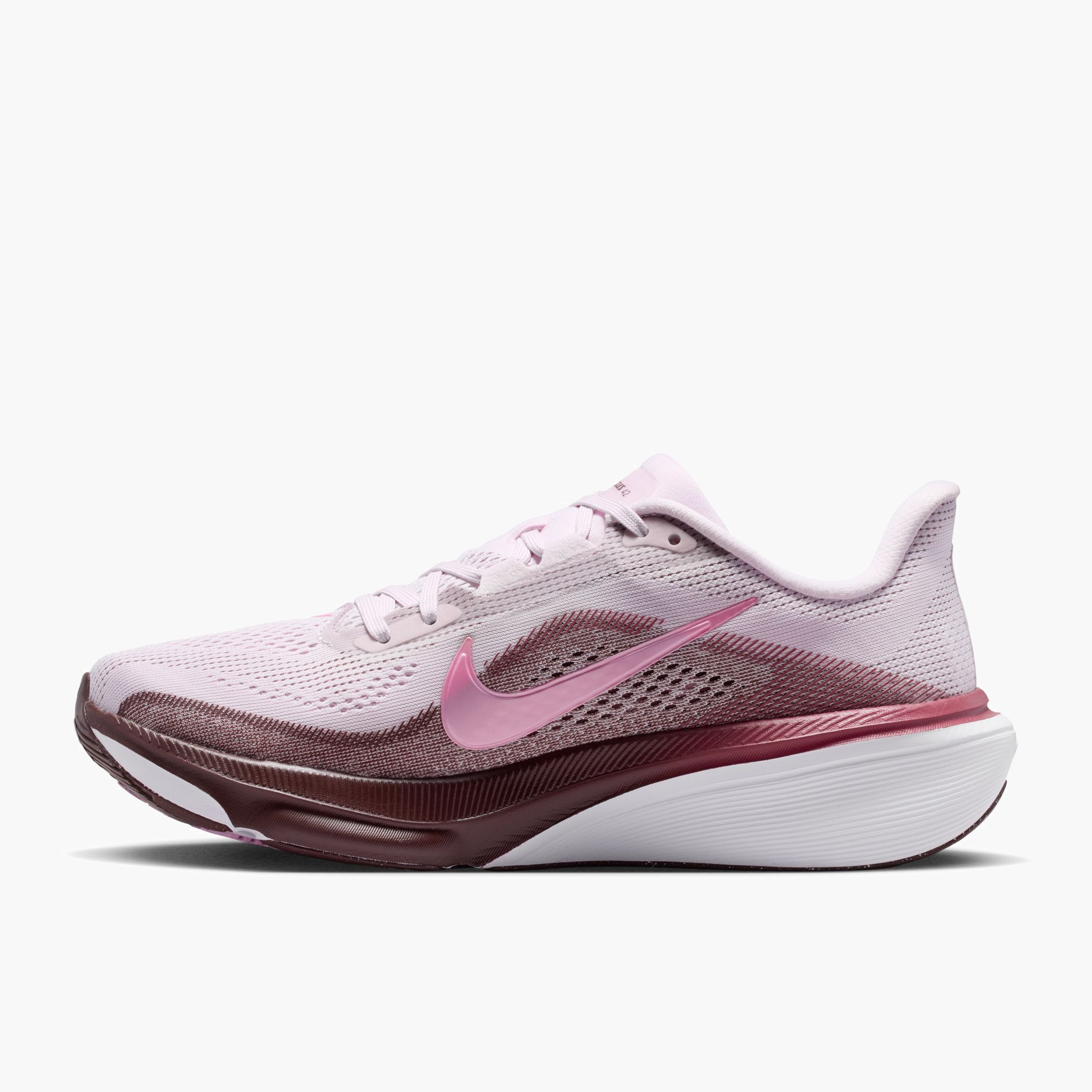 Medial angle shot of Women's Pegasus 42 in Bleached Lilac / Pink Rise-Mystic Dates