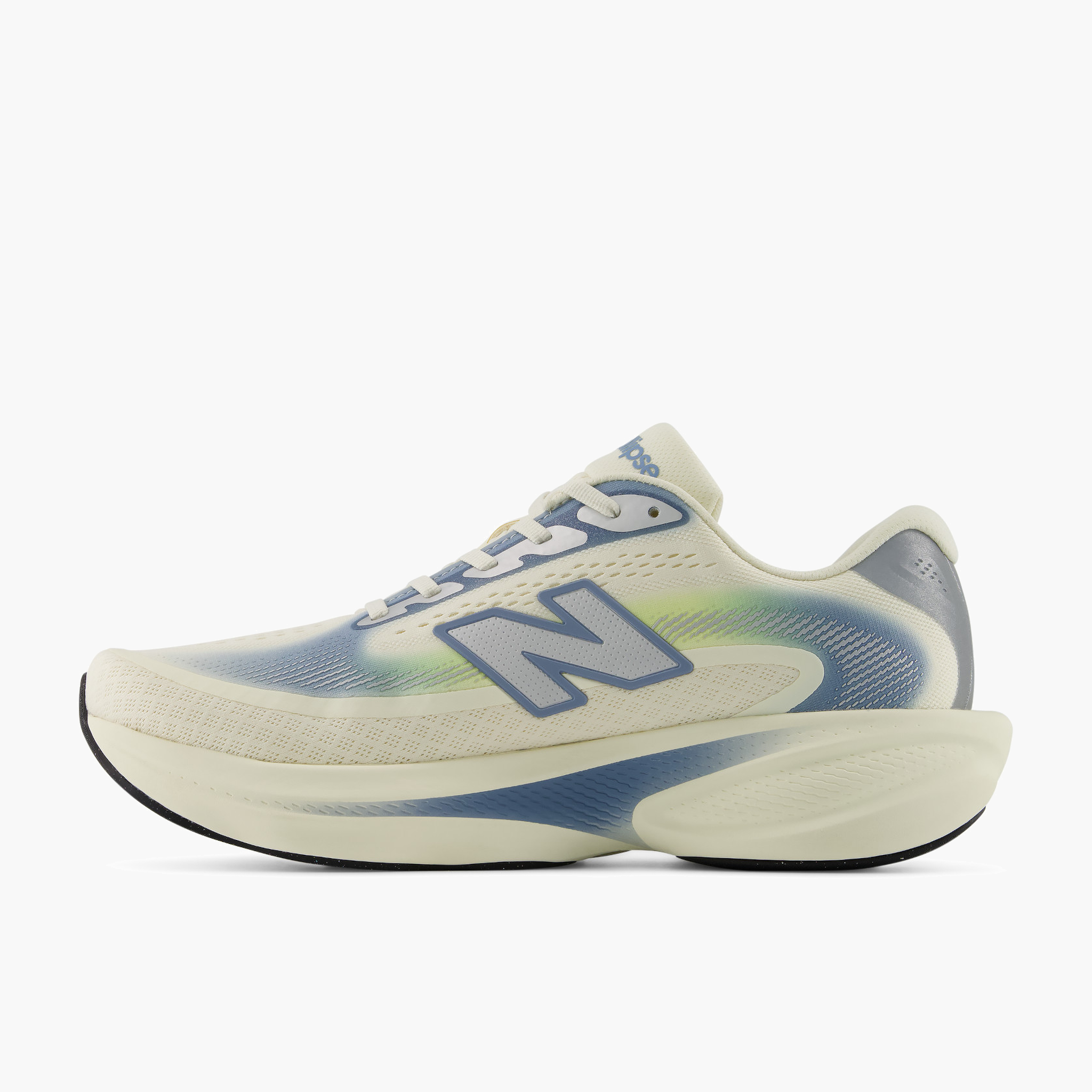 Medial angle shot of Men's Ellipse v1 in Angora / Zincblue