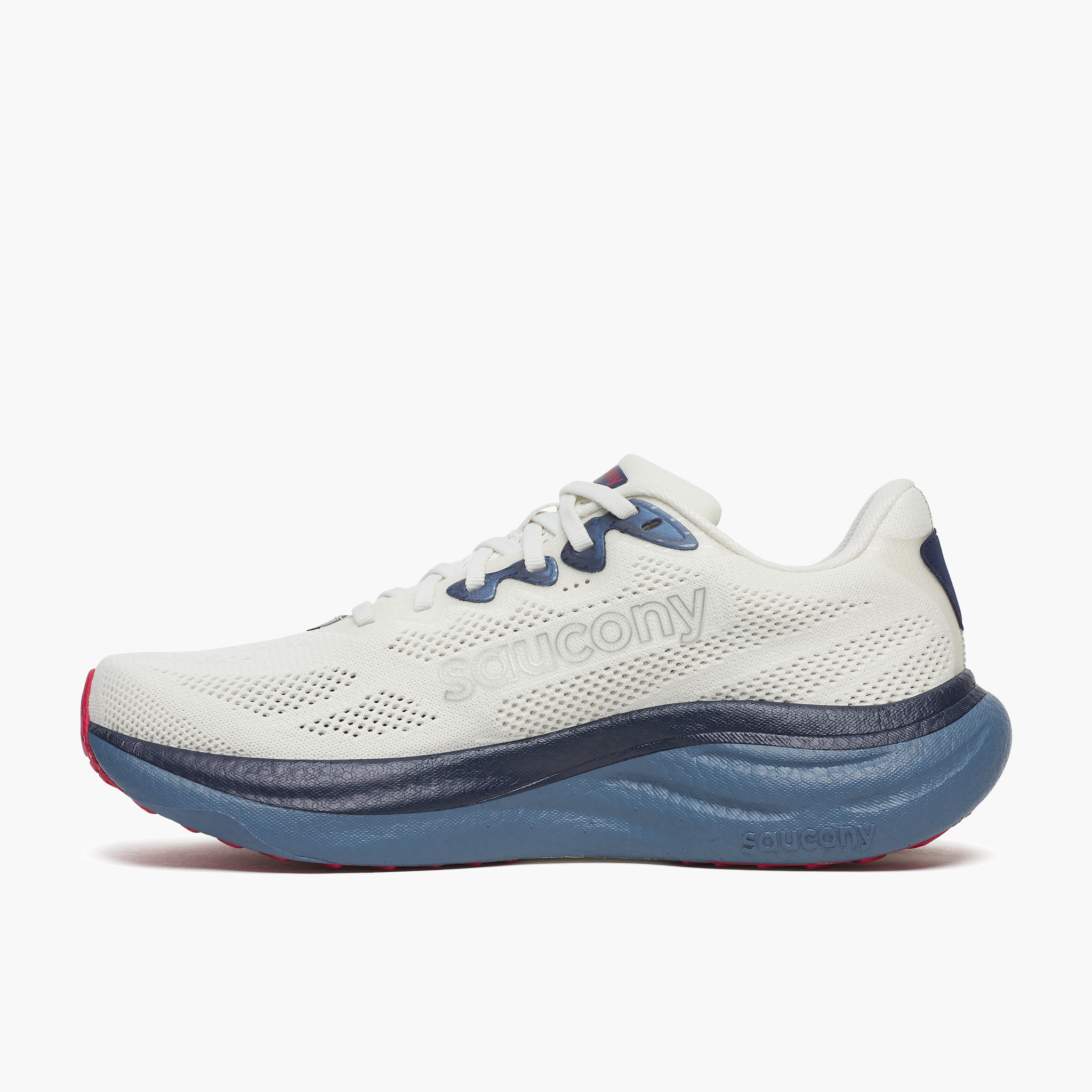 Medial angle shot of Men's Ride 19 in Ivory / Storm