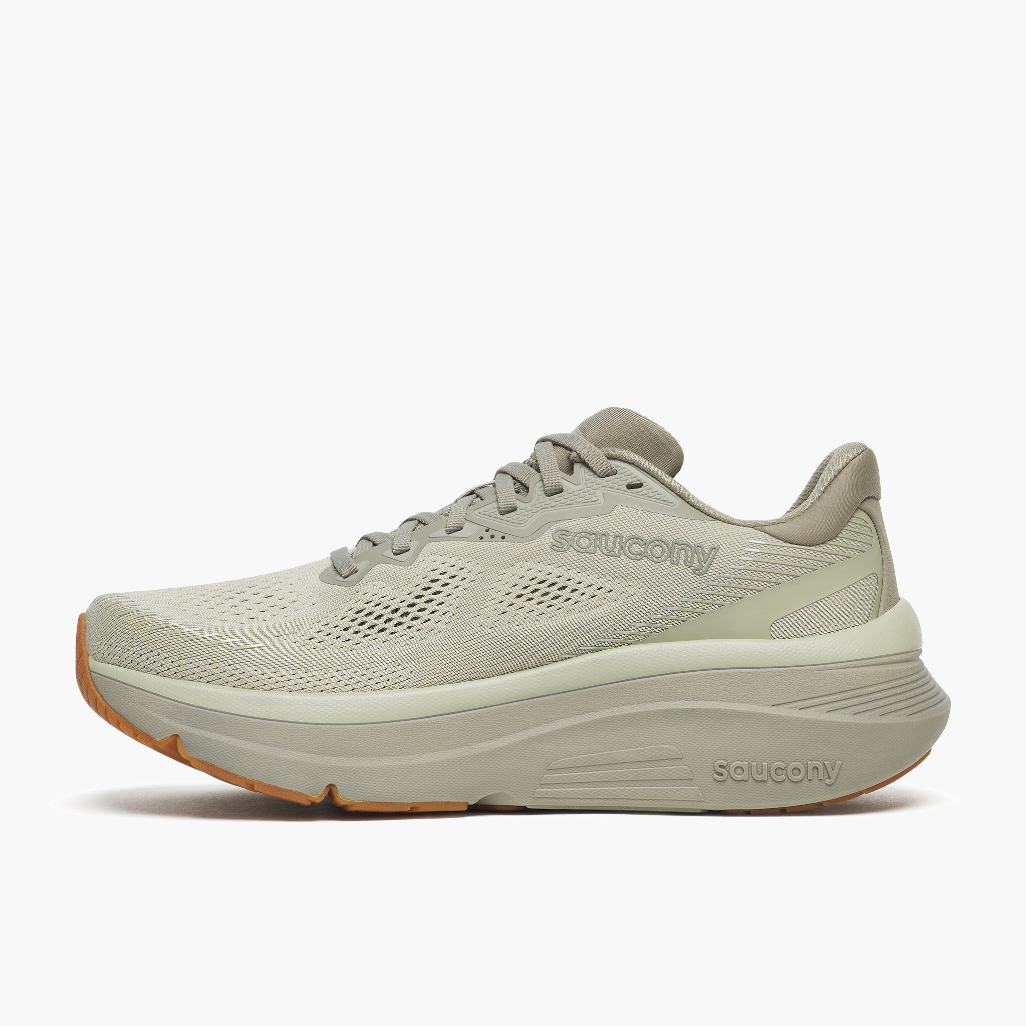 Medial angle shot of Men's Guide 19 in Sage / Gum