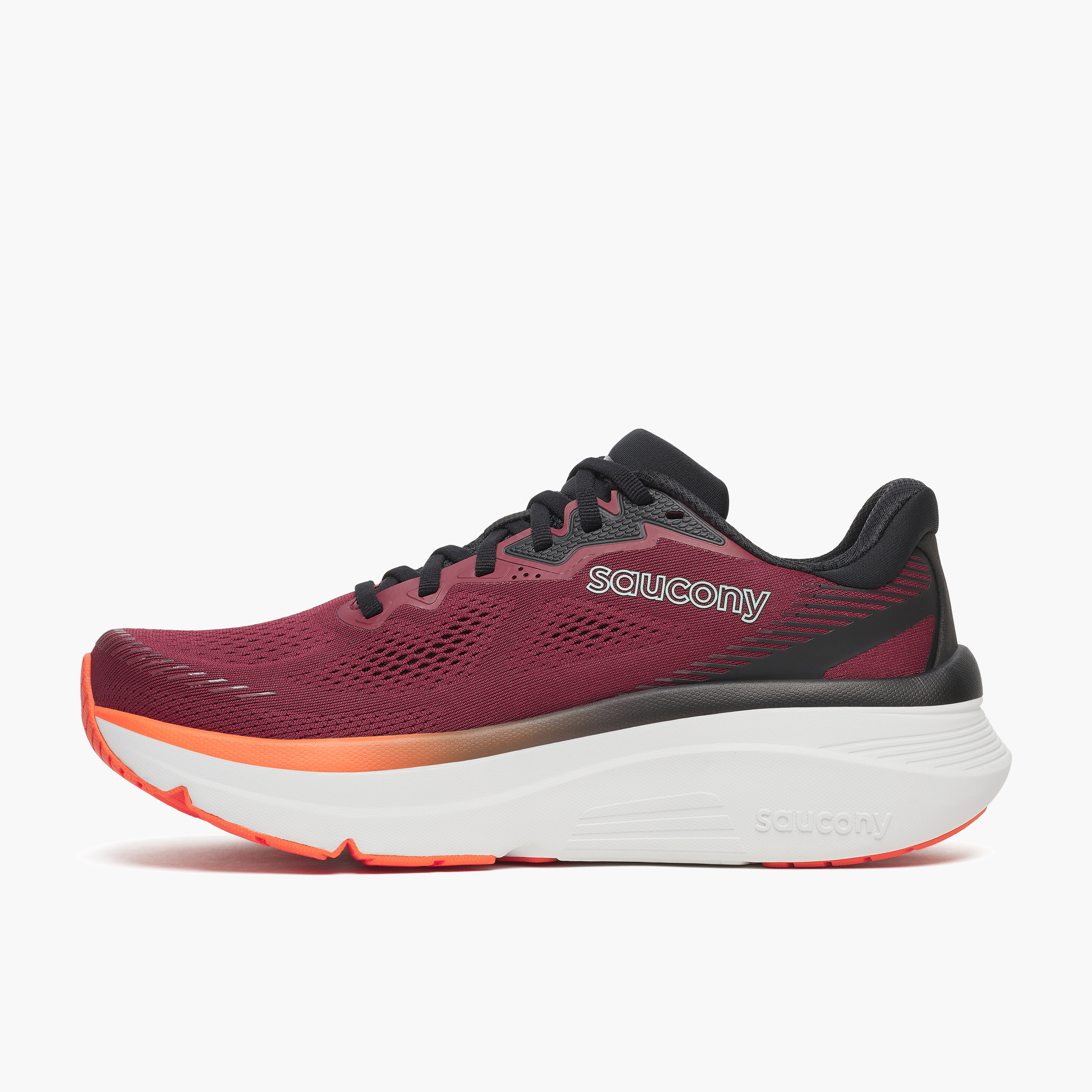 Medial angle shot of Men's Guide 19 in Crimson / Fire