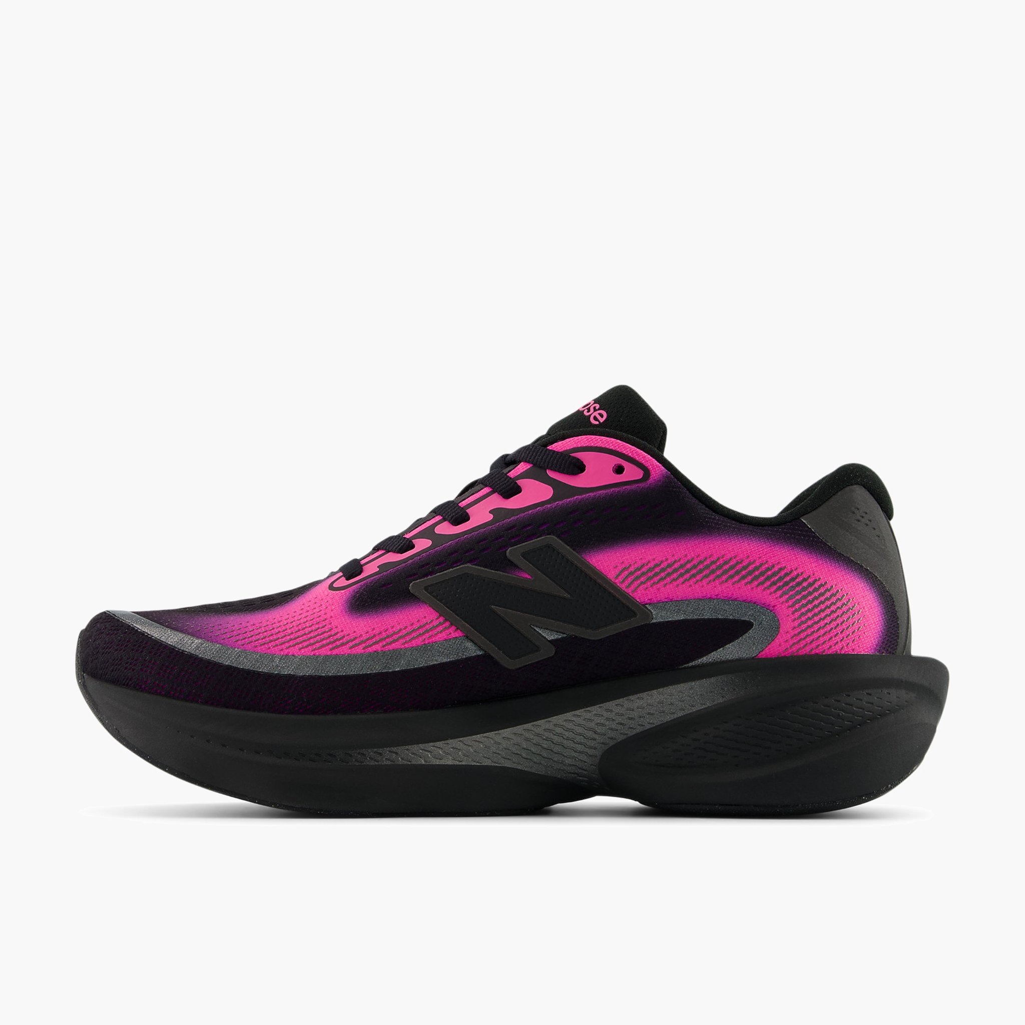 Medial angle shot of Women's Ellipse v1 in Pinkheat / Black / Blackmetallic