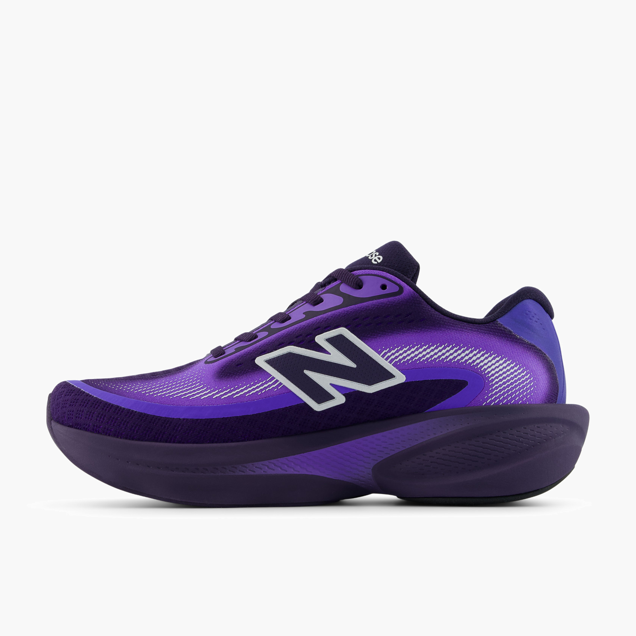 Medial angle shot of Women's Ellipse v1 in Boysenberry / Electricindigo / White