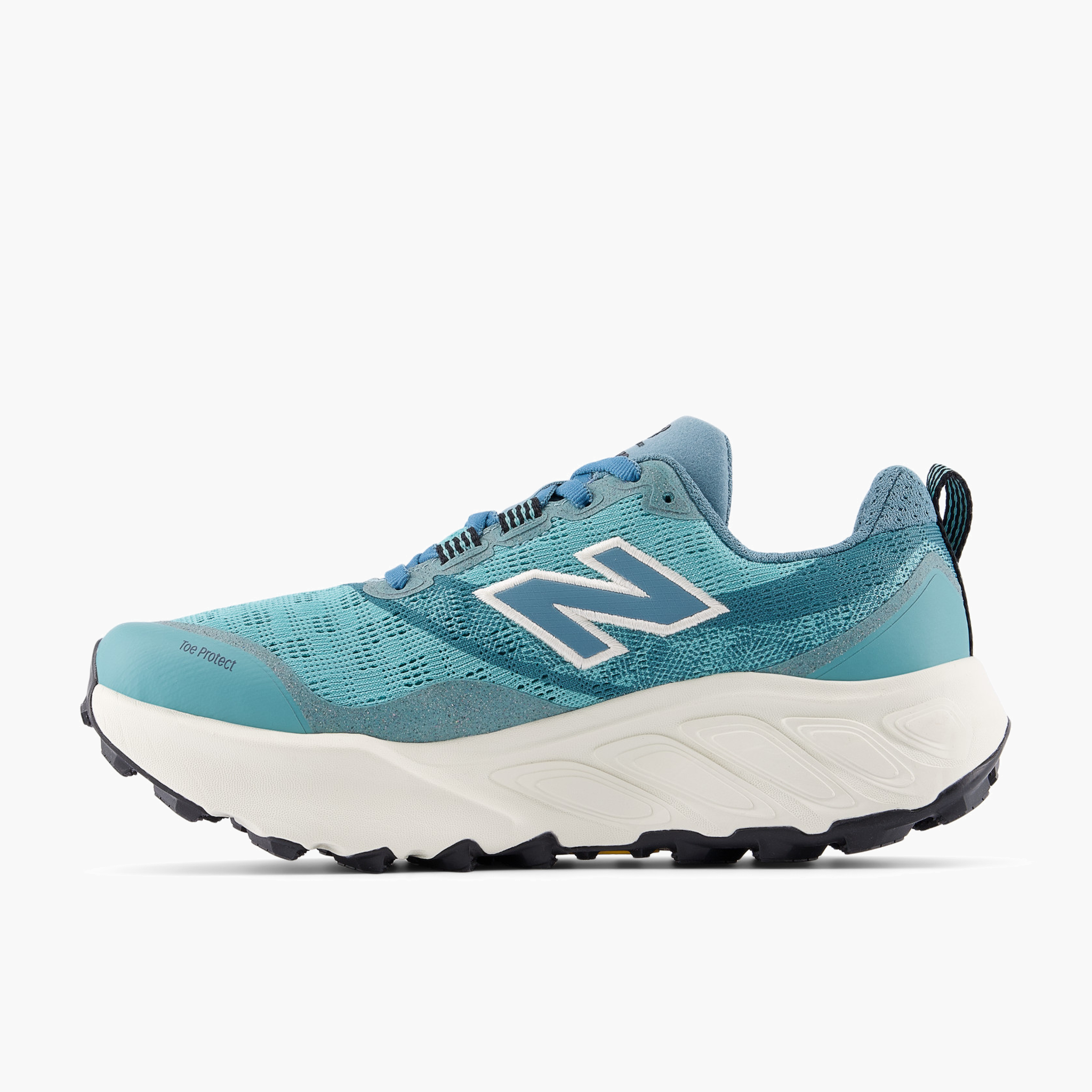 Medial angle shot of Women's Hierro v9 in Fadedteal / Linen