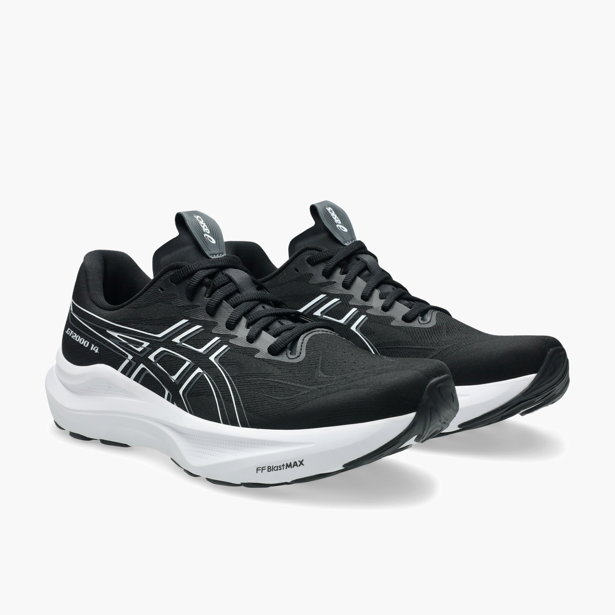 3/4 angle shot of Men's GT-2000 14 in Black / White