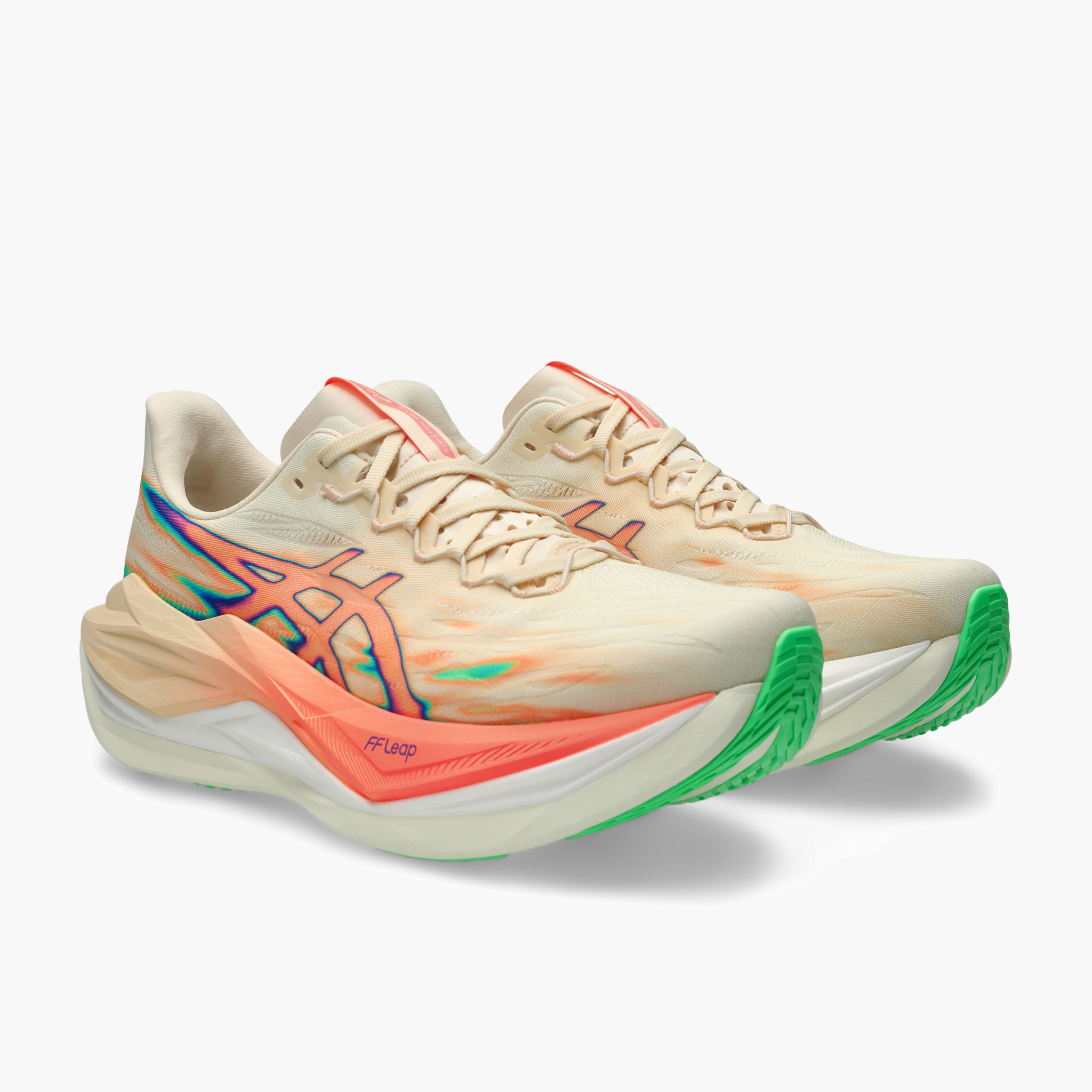 3/4 angle shot of All Gender Superblast 3 in Seashell / Sun Coral