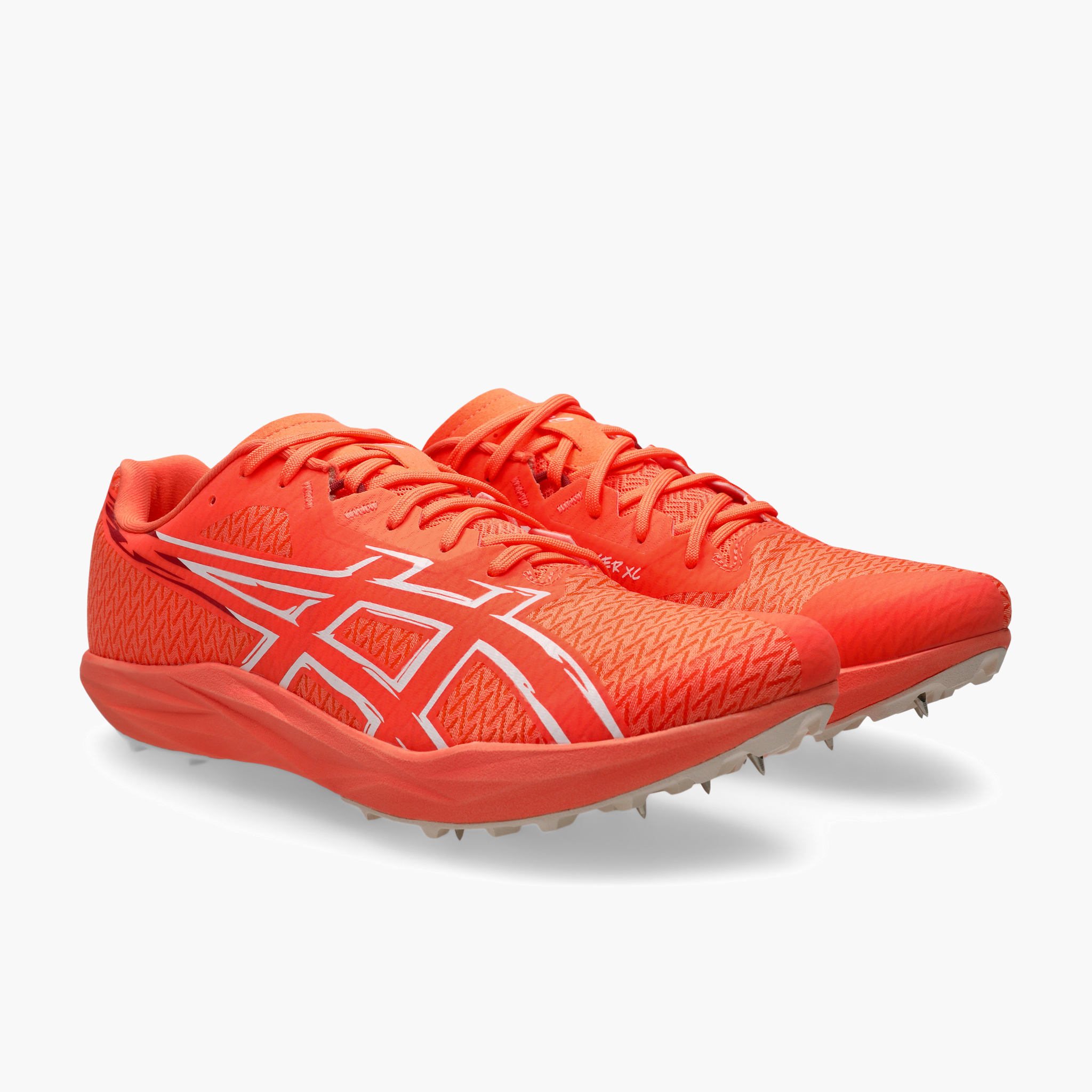 3/4 angle shot of All Gender Sonicracer XC in Vivid Coral / White