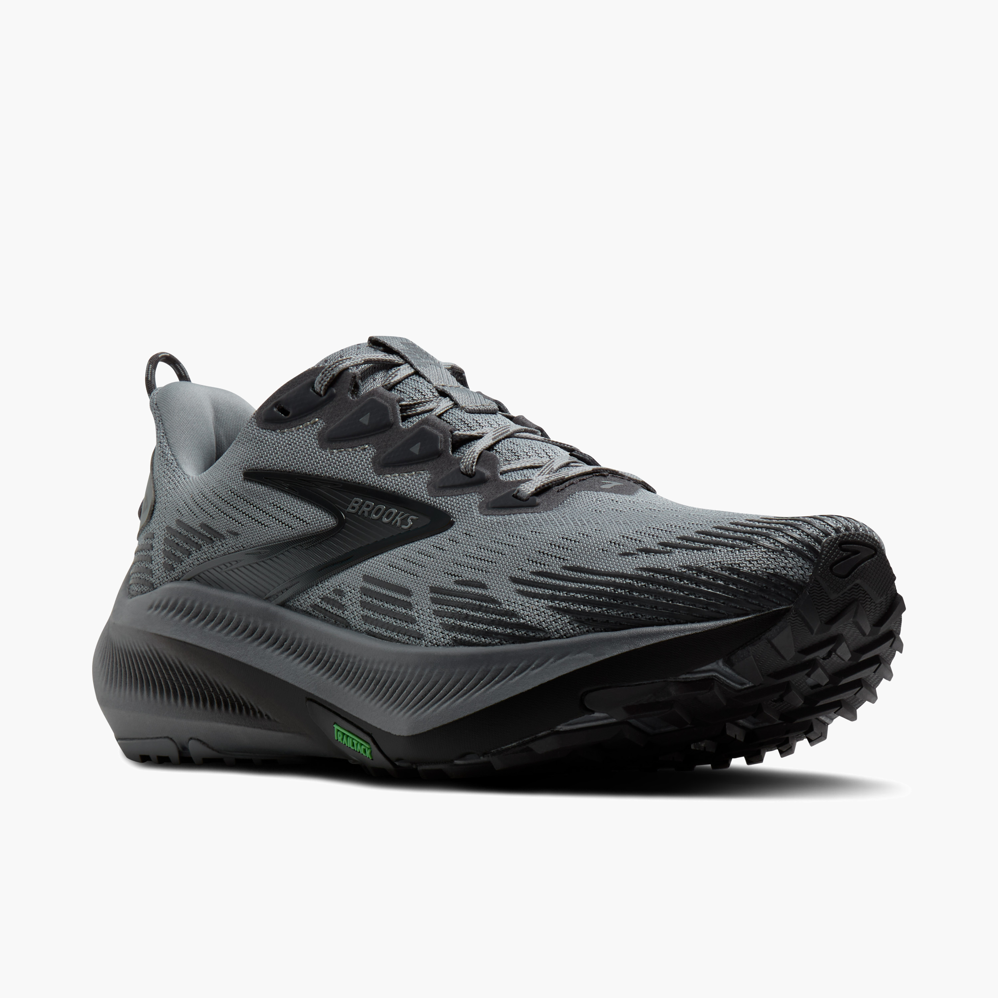 3/4 angle shot of Men's Ghost Trail in Gray / Gray / Blackened Pearl