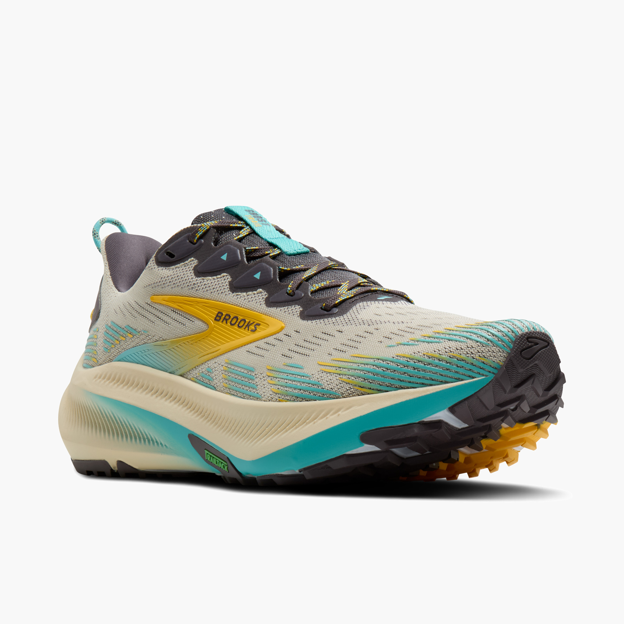 3/4 angle shot of Men's Ghost Trail in Bleached Sand / Rabbit / Bluefish