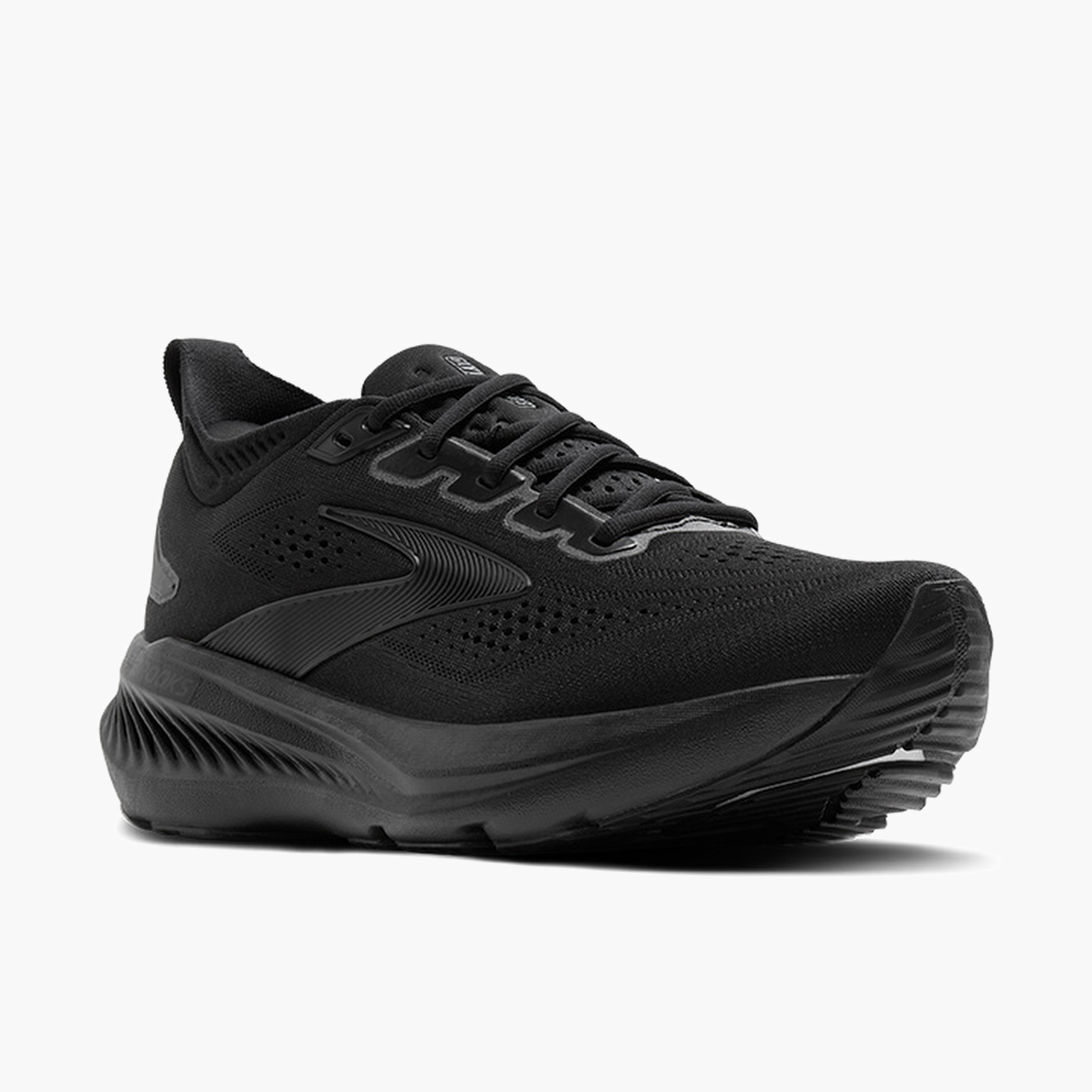 3/4 angle shot of Men's Glycerin 23 in Black / Black / Ebony