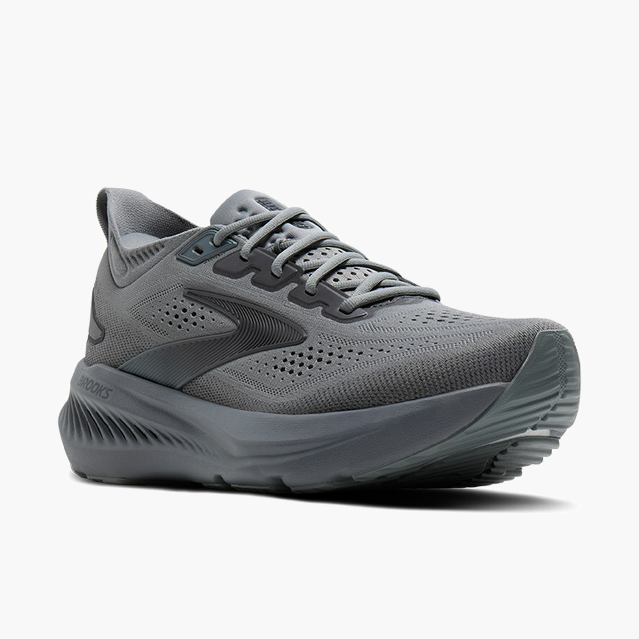 3/4 angle shot of Men's Glycerin 23 in Grey / Blackened Pearl / Black