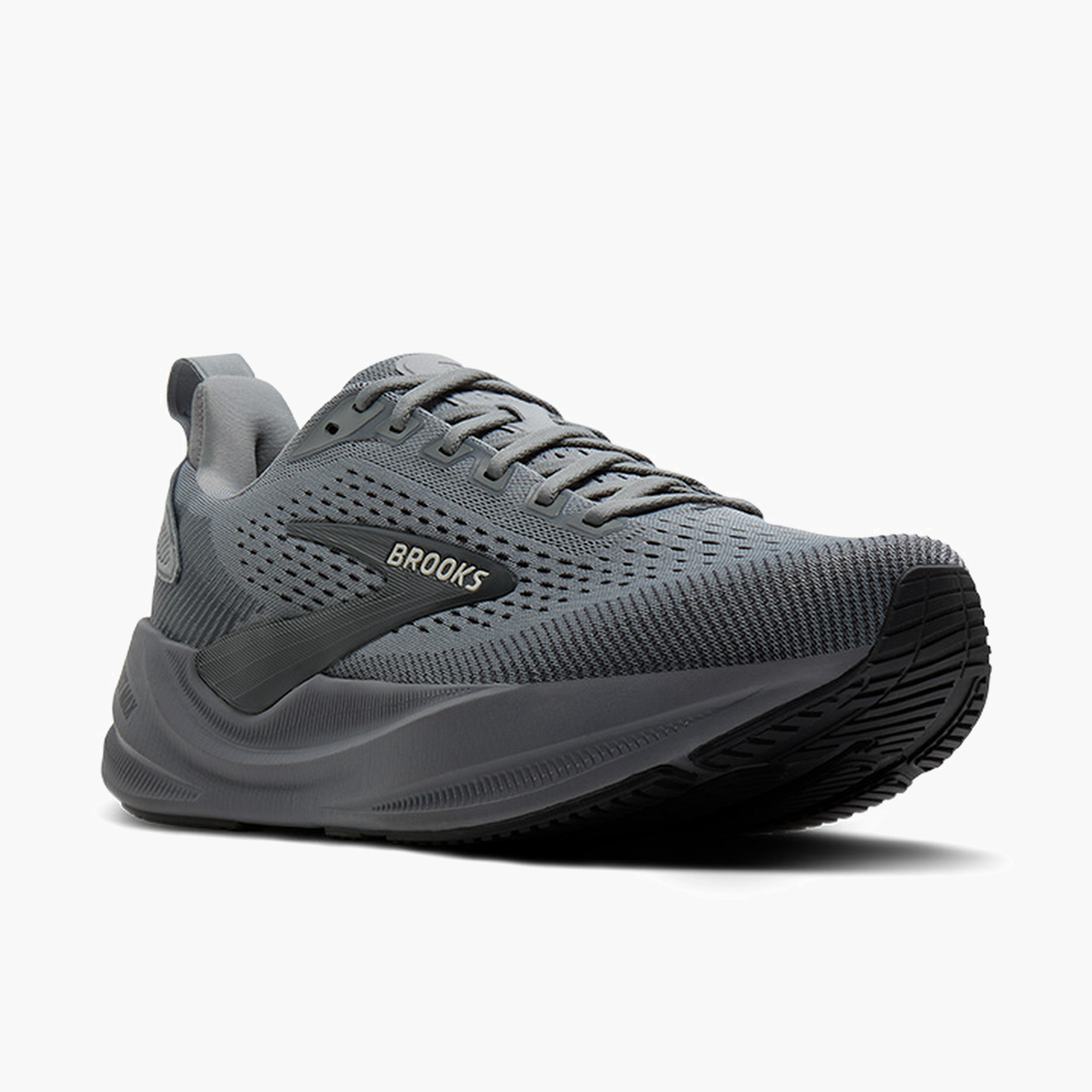 3/4 angle shot of Men's Ghost Max 4 in Grey / Grey / Ebony