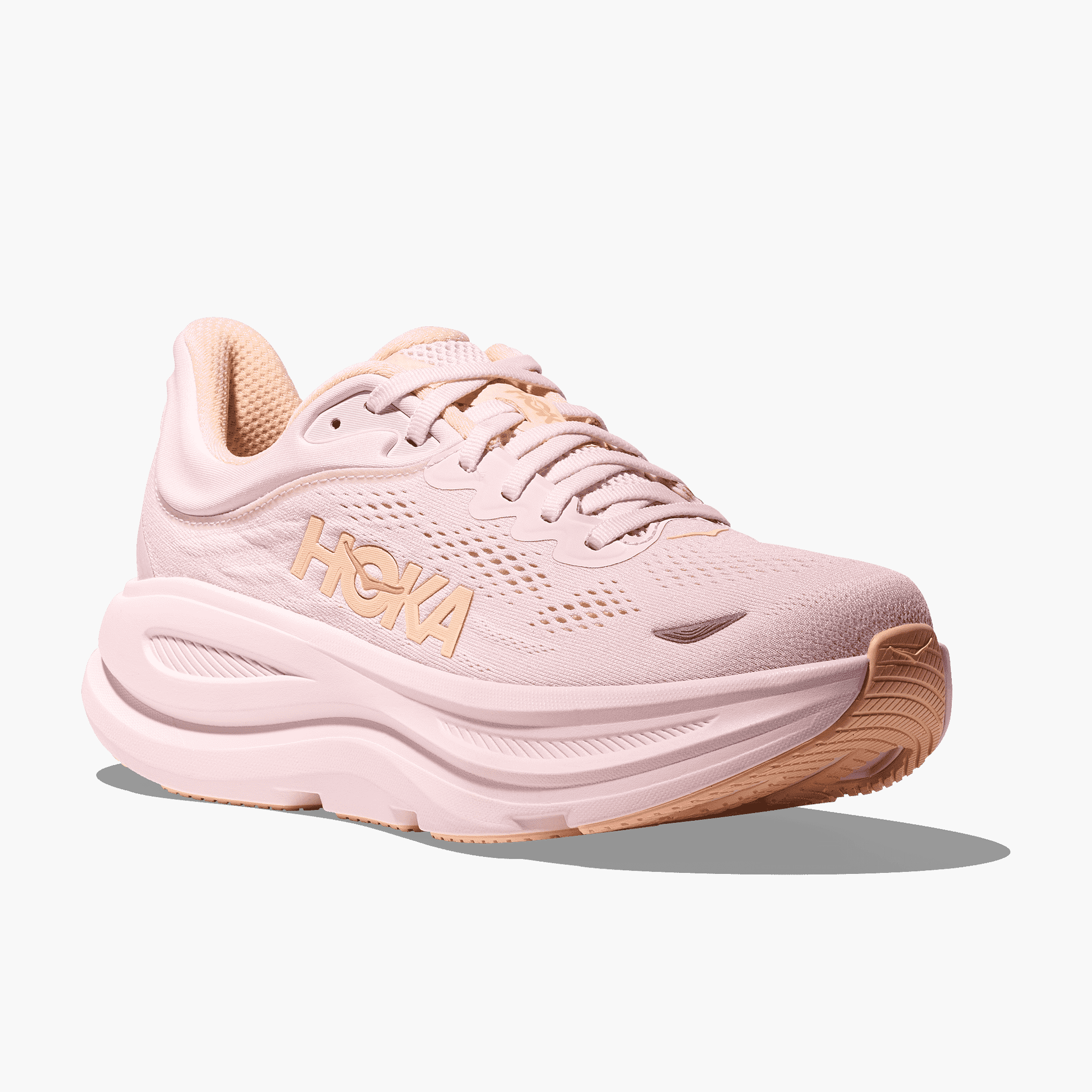 3/4 angle shot of Women's Bondi 9 in Lilac Cream  /  Tangerine Glow