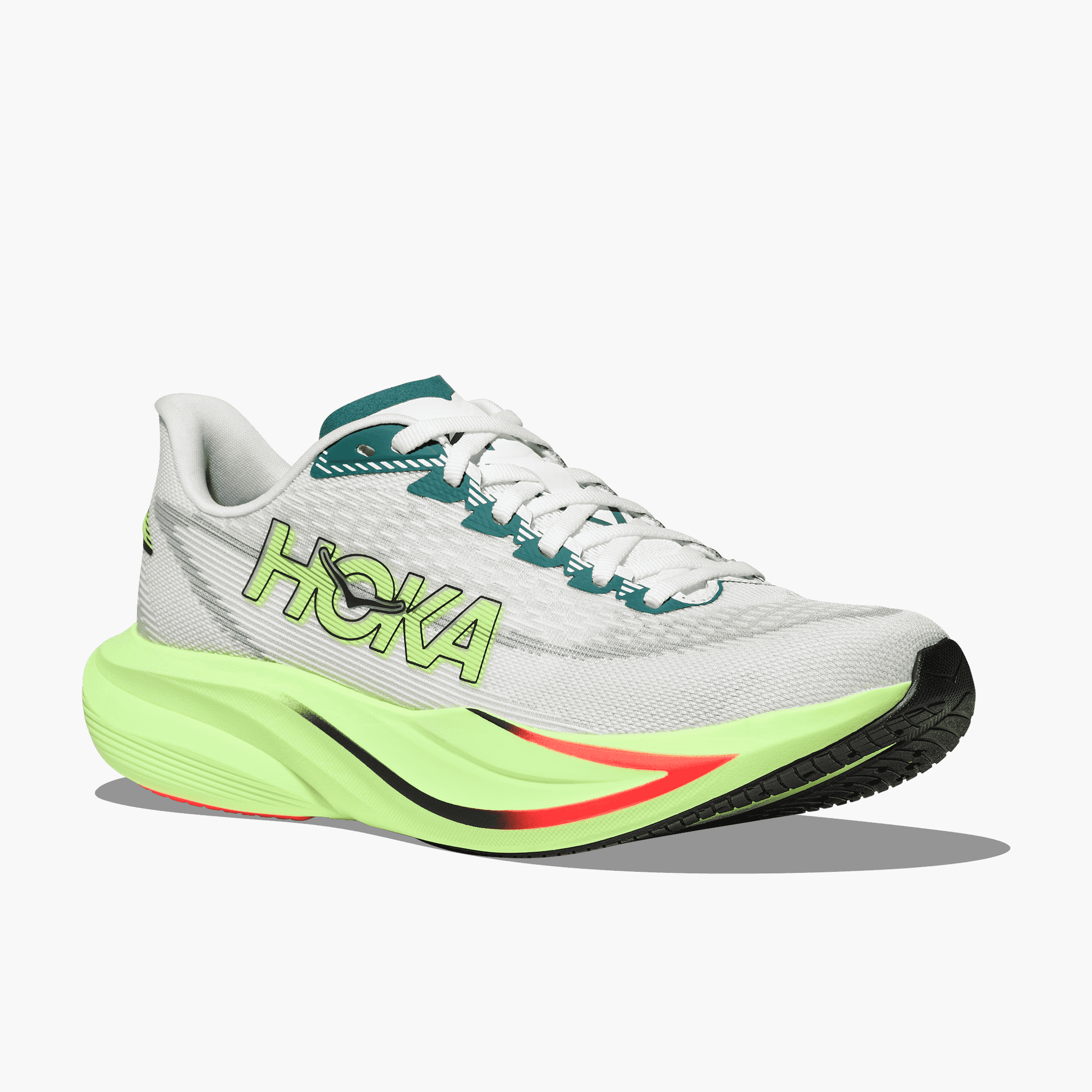 3/4 angle shot of Men's Mach 7 in Frost  /  Neon Yuzu