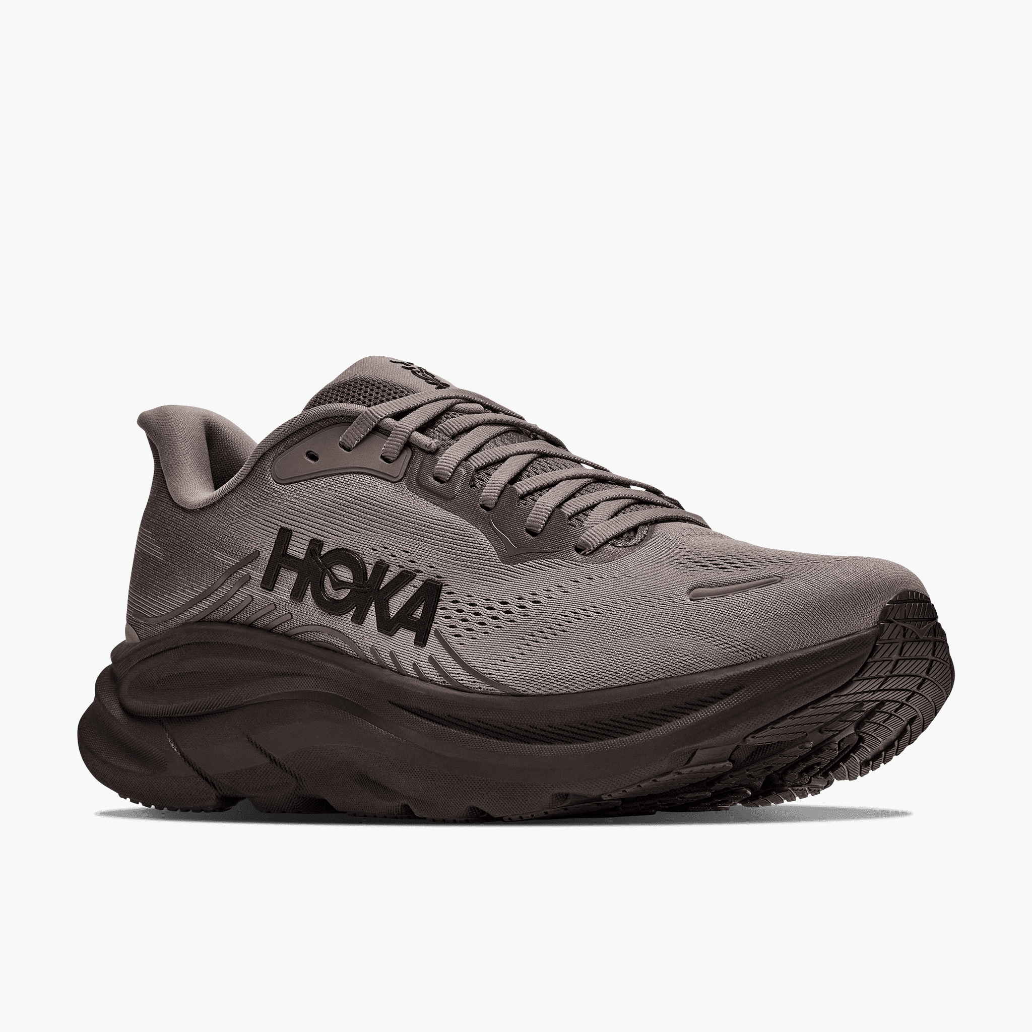 3/4 angle shot of Men's Clifton 11 in Boulder Grey  /  Pebble Grey
