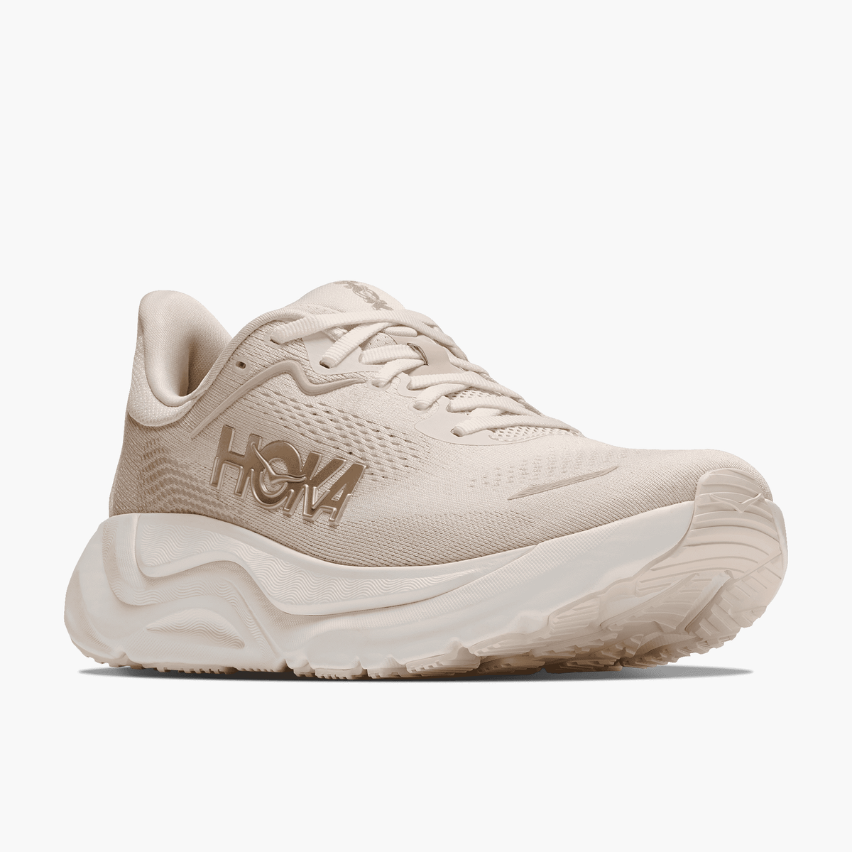 3/4 angle shot of Women's Arahi 9 in Alabaster  /  Oat Milk