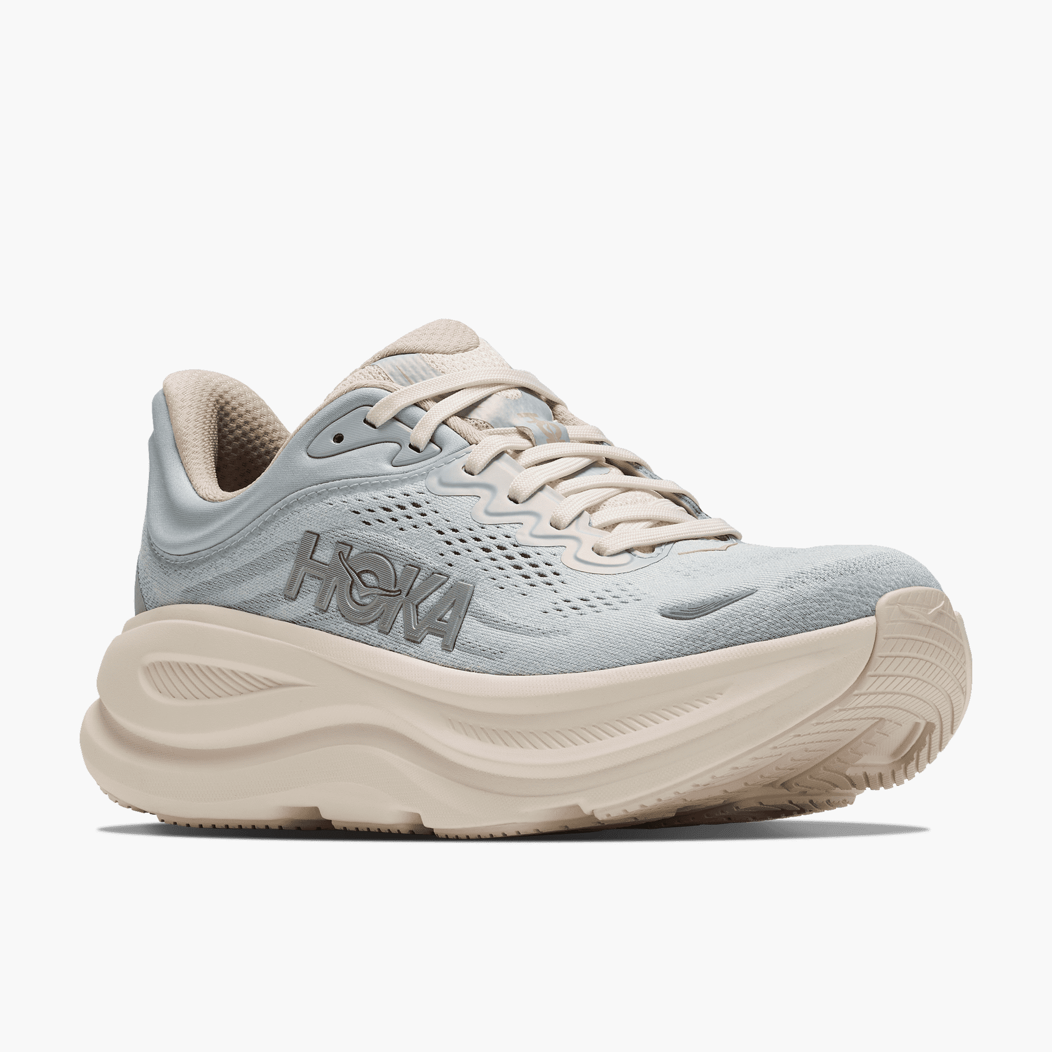 3/4 angle shot of Women's Bondi 9 in Alabaster  /  Mineral Blue