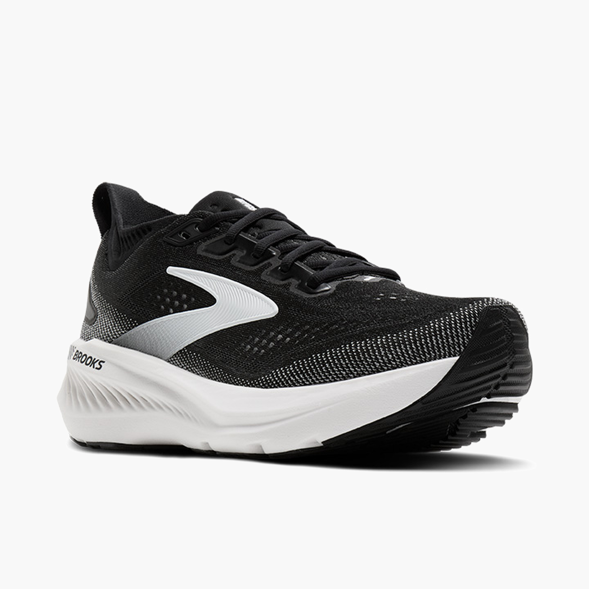 3/4 angle shot of Women's Glycerin GTS 23 in Black / Grey / White