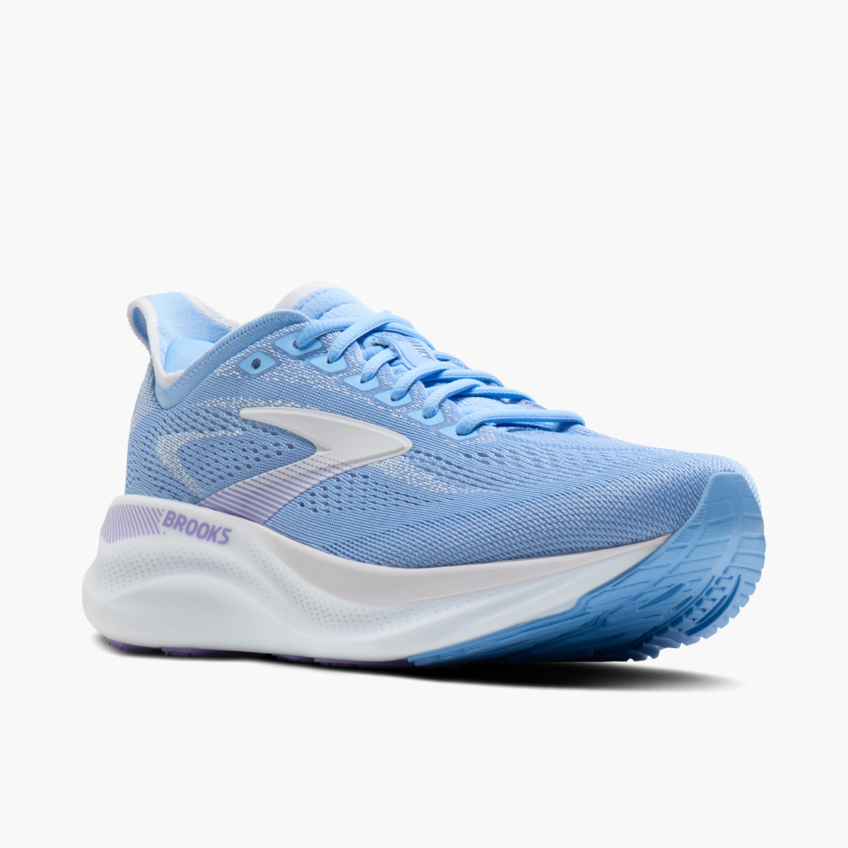 3/4 angle shot of Women's Adrenaline GTS 26 in Cornflower / Silver / Purple
